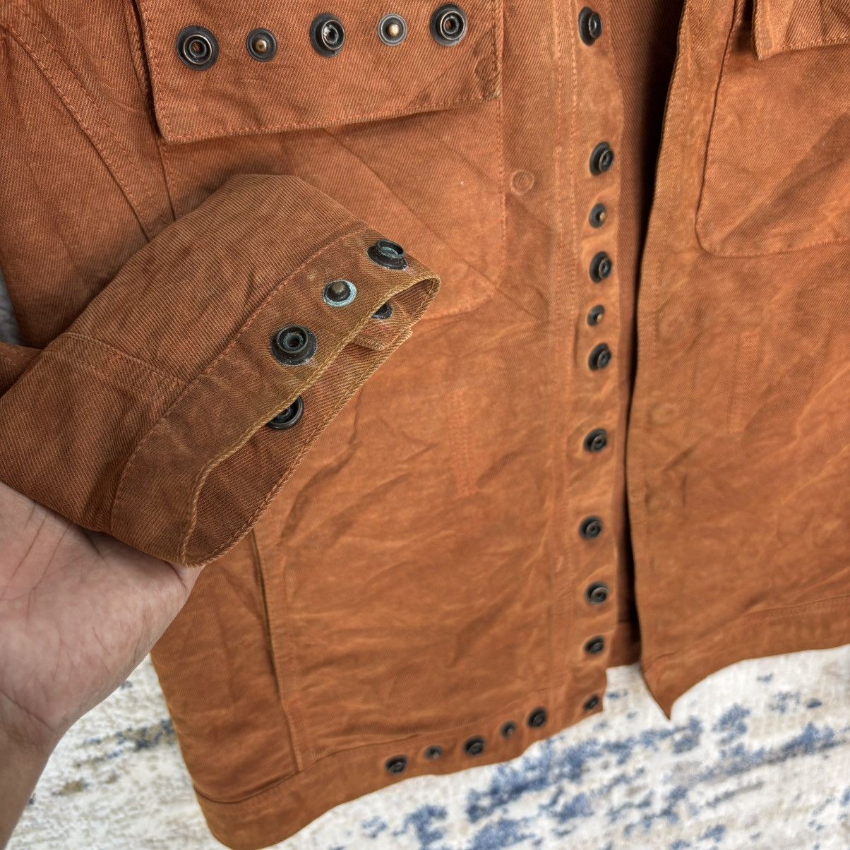 Japanese Brand Vintage 291295 Homme Metal Button Denim Jacket Size US S / EU 44-46 / 1 - 12 Thumbnail