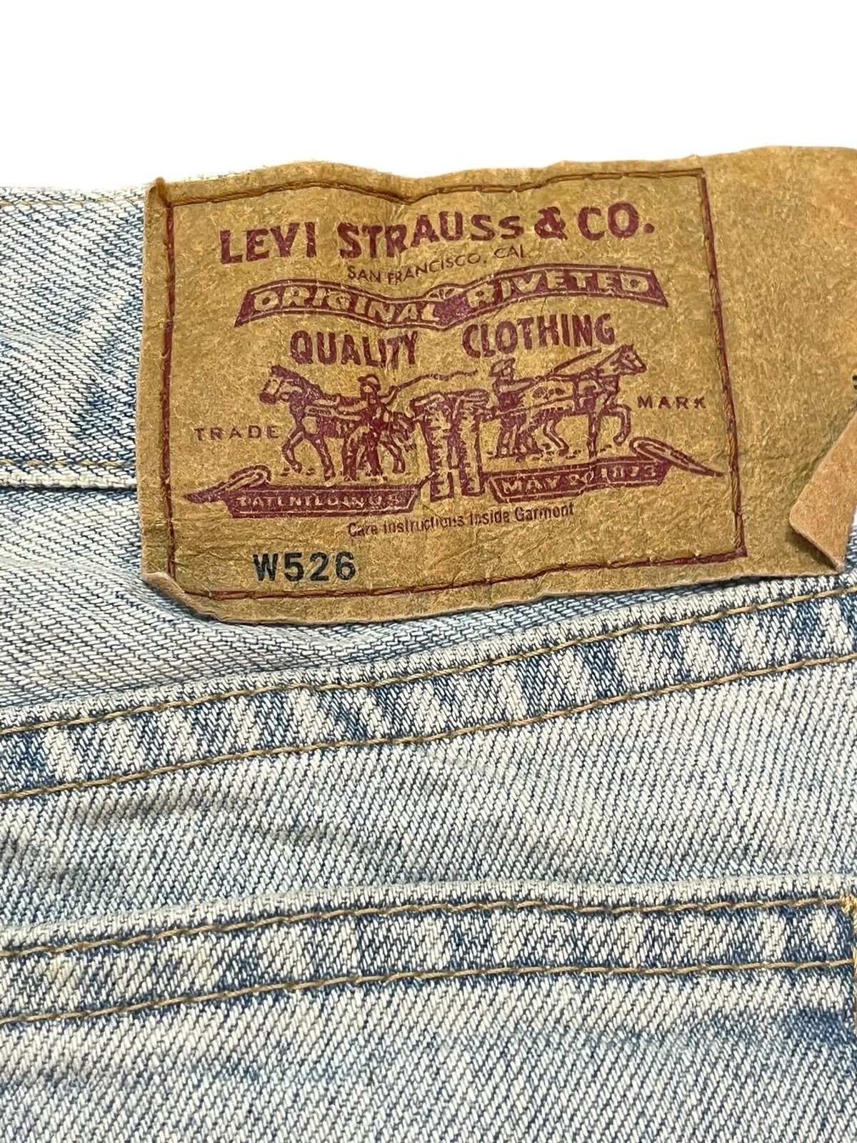 Levi's Vintage Clothing Vintage Levi’s 526-03 Flare Bootcut Faded Denim Size US 30 / EU 46 - 8 Thumbnail