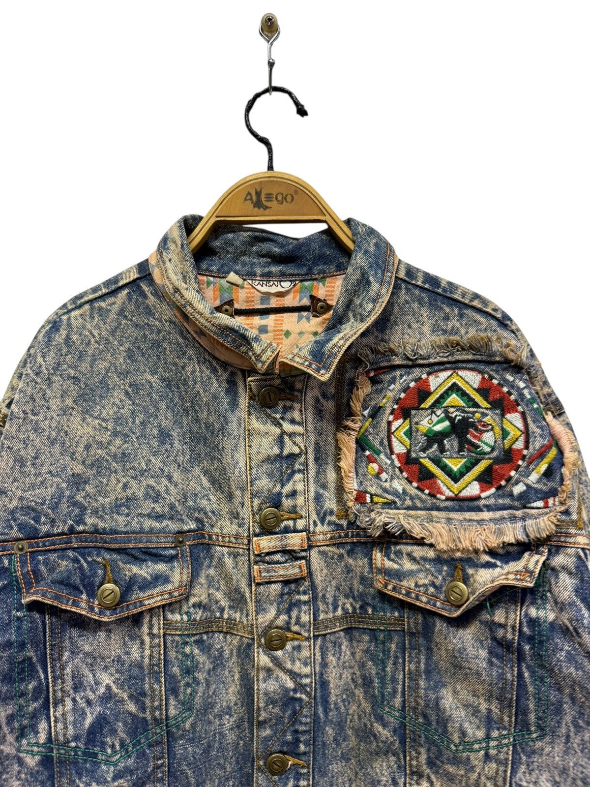 Kansai Yamamoto Vintage 80s Kansai 02 Denim Jacket Size US L / EU 52-54 / 3 - 2 Thumbnail