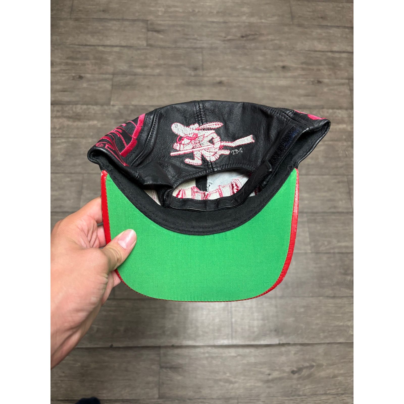 Vintage Vintage UNLV Leather Graffiti 90s Black Hat Sz OS Size ONE SIZE - 5 Thumbnail