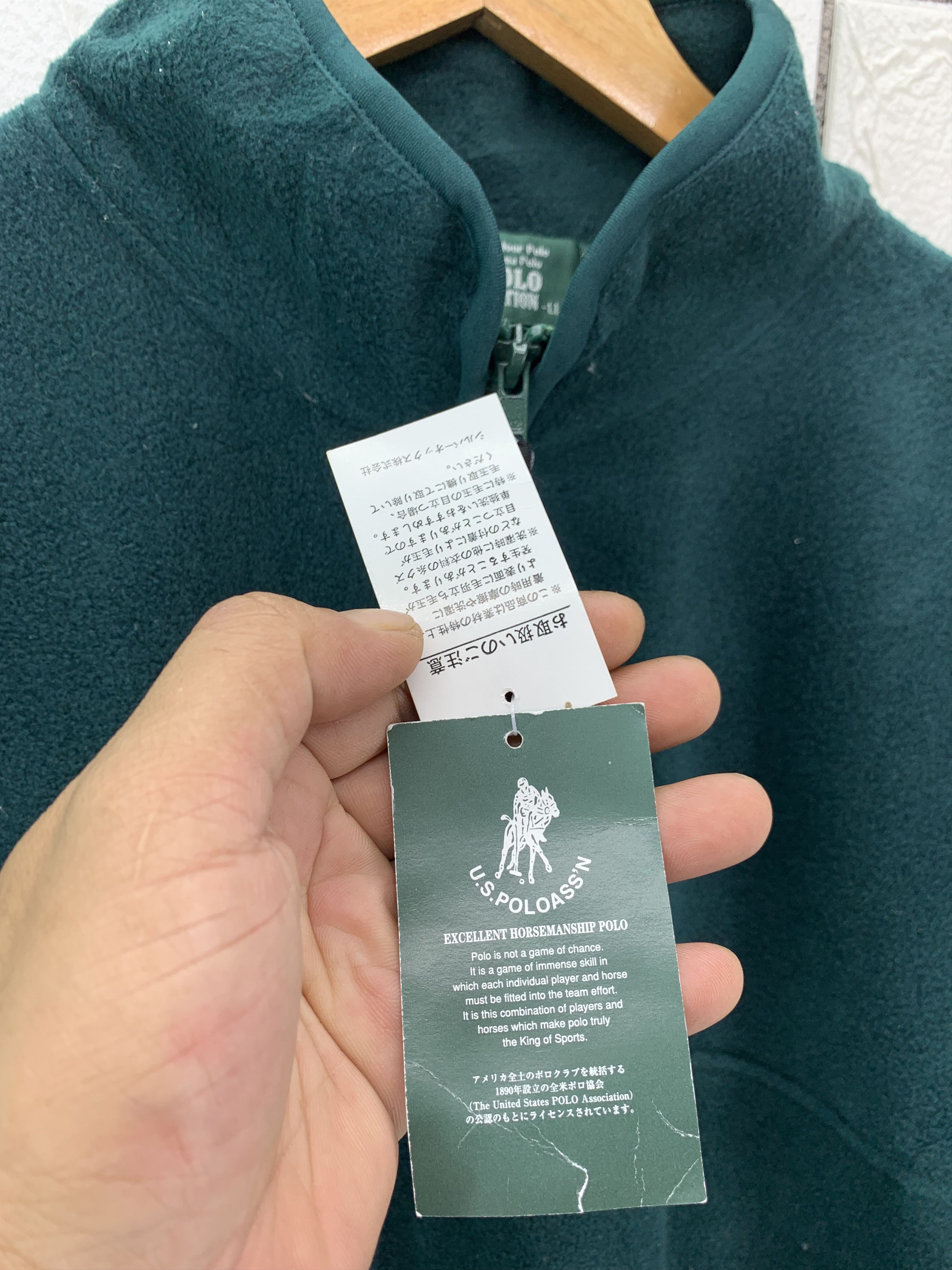 U.S. Polo Assn. Green Fleece Size US L / EU 52-54 / 3 - 3 Thumbnail