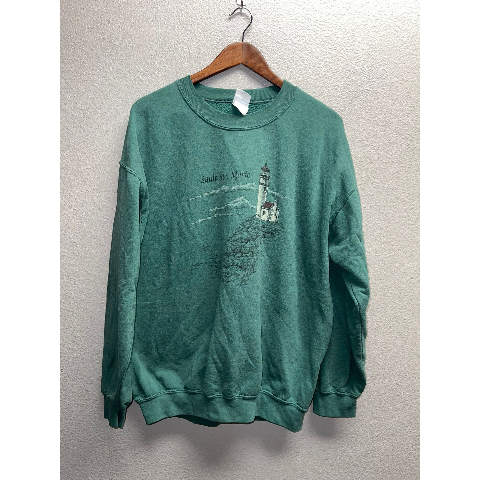 Vintage Vintage Sault Ste. Marie Sweatshirt Crewneck Lighthouse VTG Size US L / EU 52-54 / 3 - 1 Thumbnail