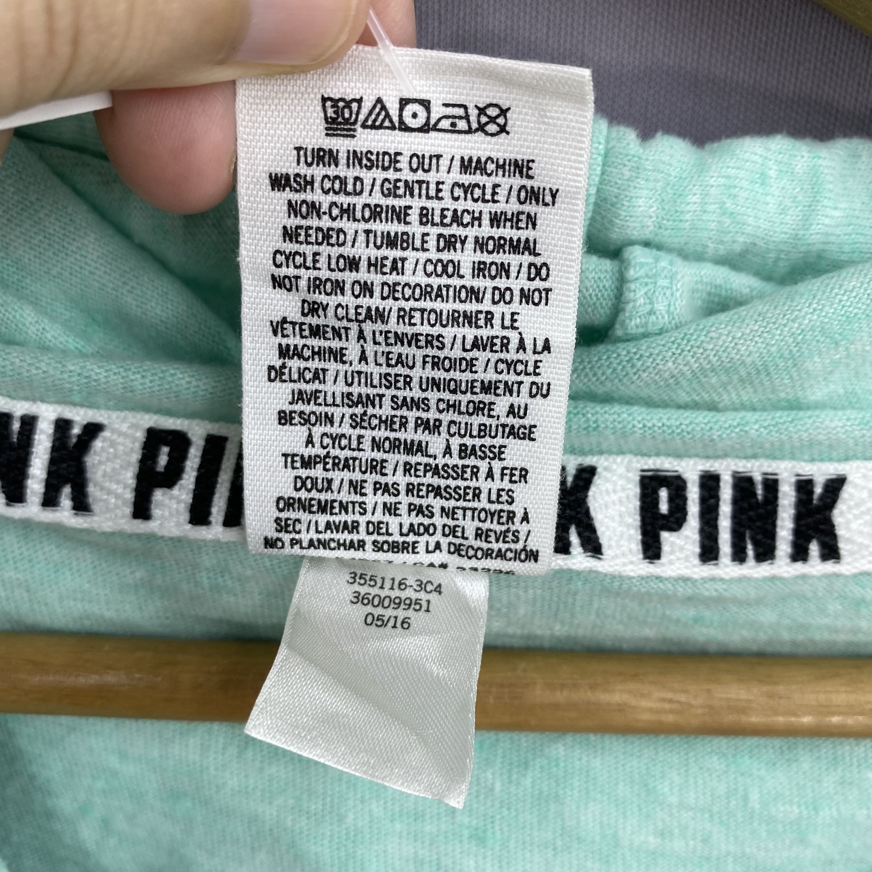 Vintage Vintage Victoria’s Secret Pink Full Zip Hoodie Sweatshirt Size M / US 6-8 / IT 42-44 - 12 Thumbnail