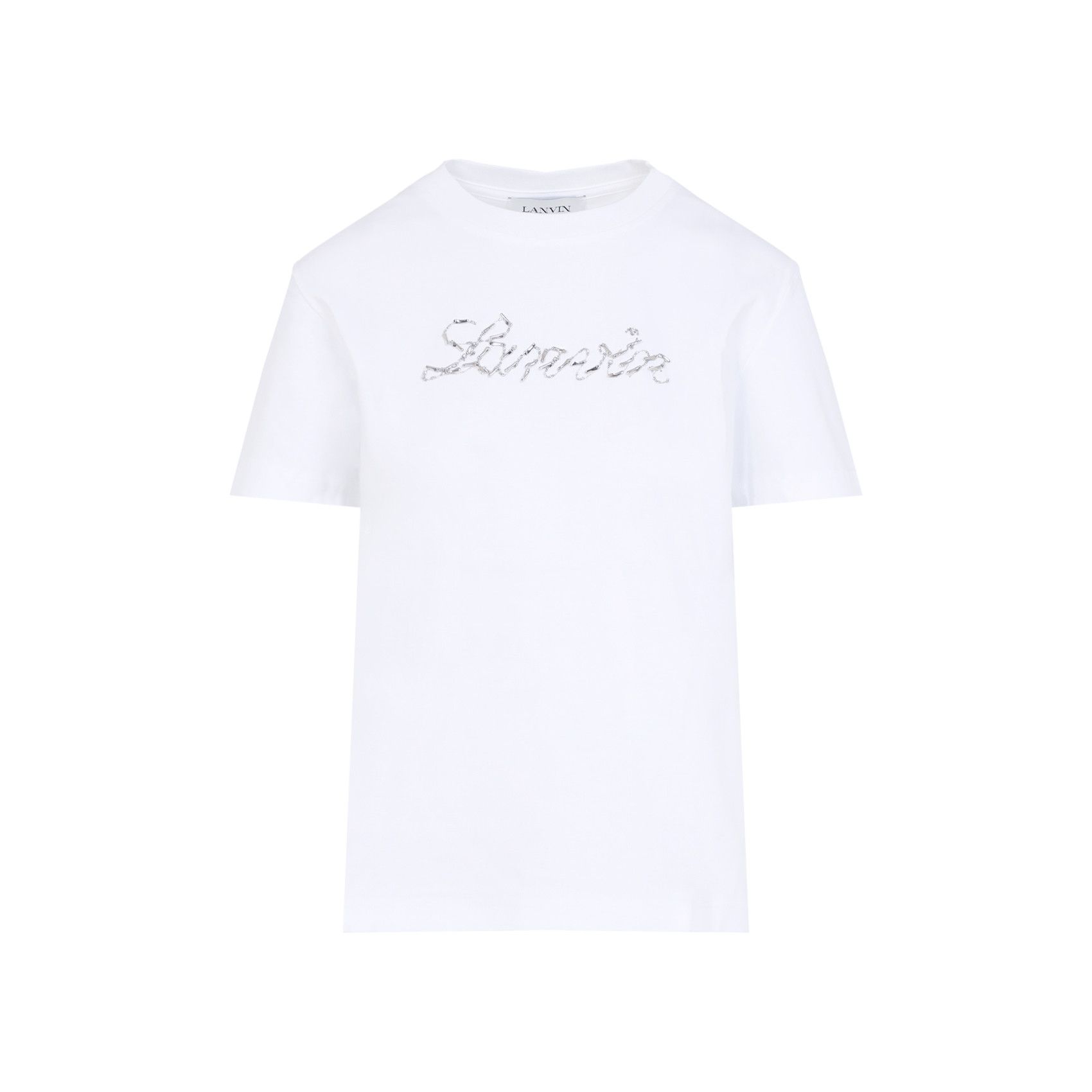 Lanvin Lanvin Embroidered Script Logo T-shirt Size S / US 4 / IT 40 - 1 Thumbnail