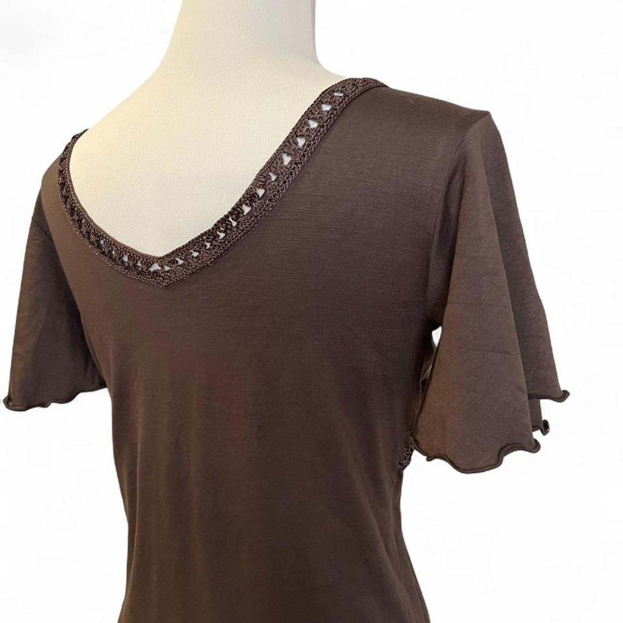 Other Vtg y2k Tuscan boho fairy cottagecore v-neck top Size M / US 6-8 / IT 42-44 - 5 Thumbnail