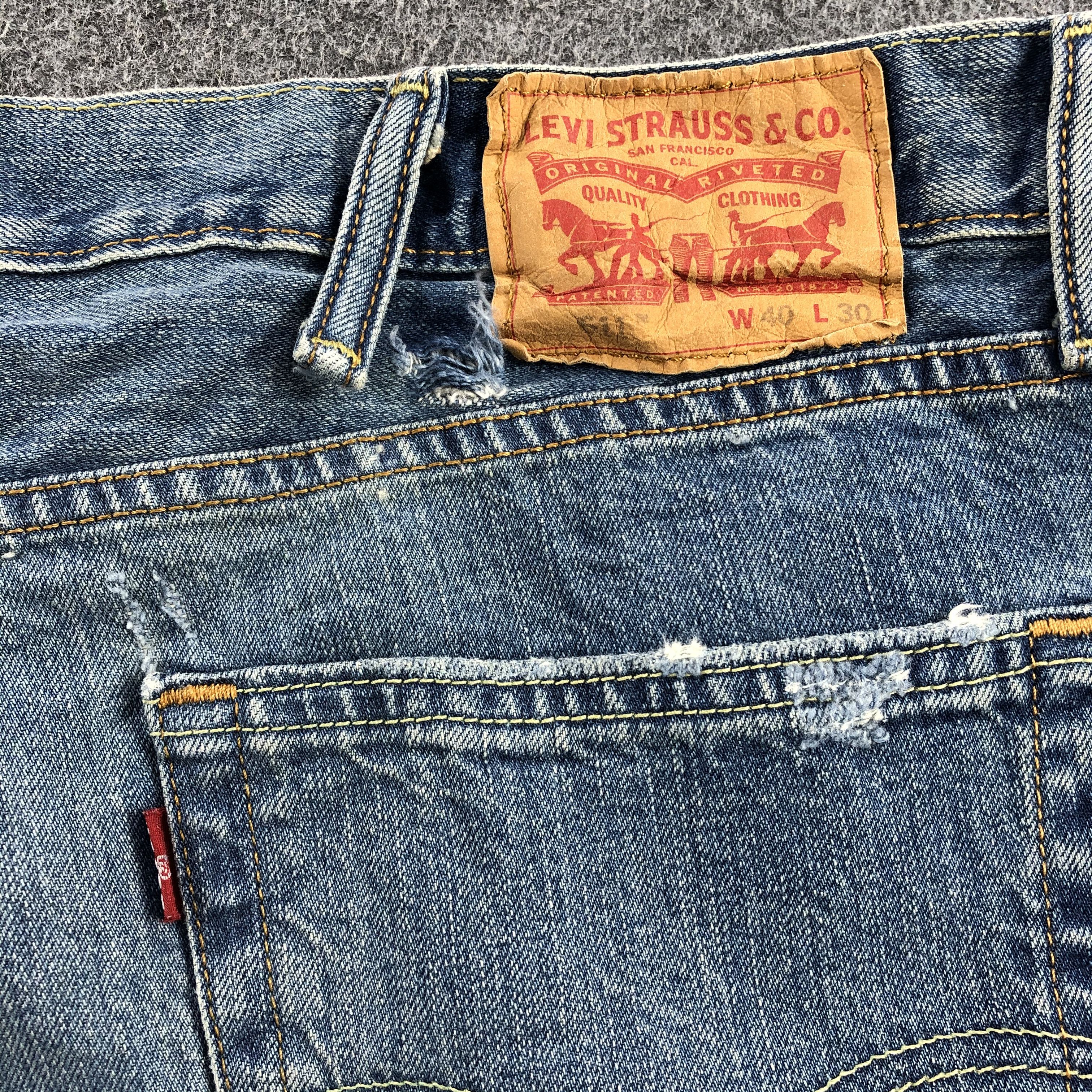 Levi's Distress Vintage Levis 511 Jeans-J1023 Size US 40 / EU 56 - 5 Thumbnail