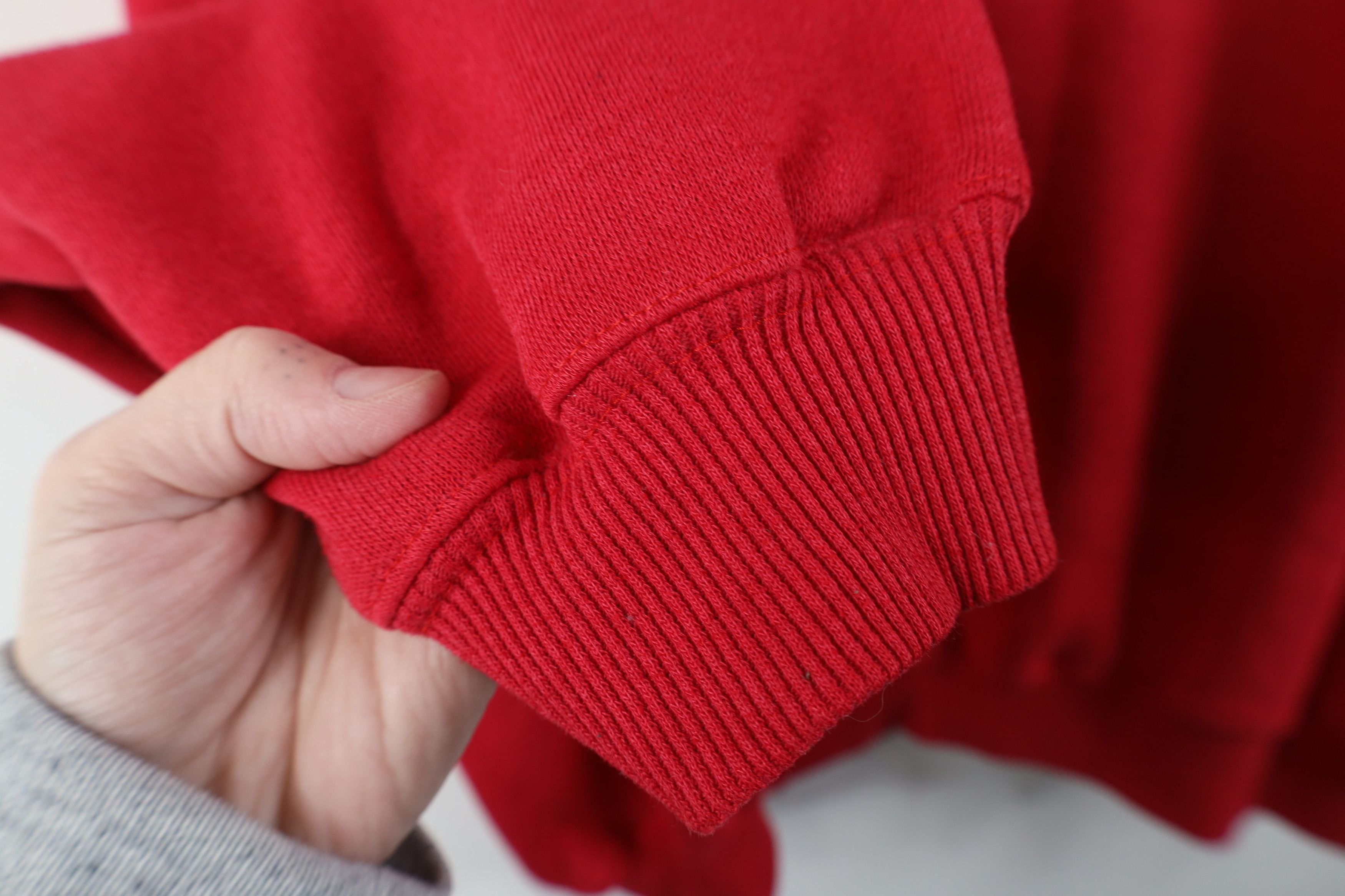 Vintage Vintage 90s Streetwear Collared Pullover Sweatshirt Red Size US XL / EU 56 / 4 - 11 Thumbnail