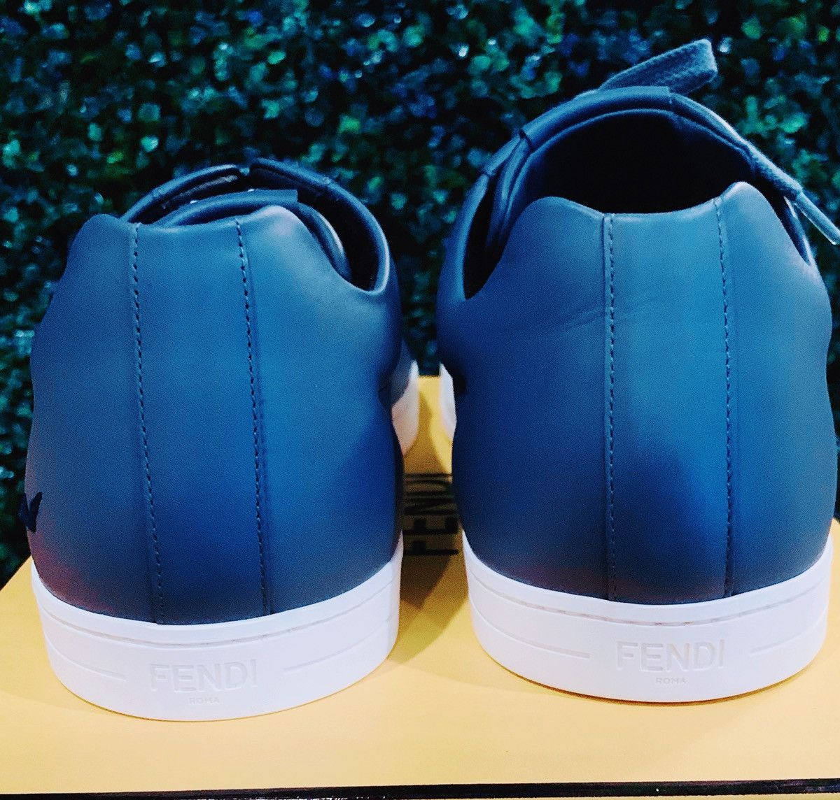 Fendi FENDI Multi Butterfly Bag Bugs Low-Top Storm Leather Sneaker Size US 13 / EU 46 - 16 Thumbnail
