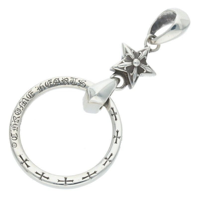 アクセサリー CHROME HEARTS EYEWEAR LOOP NTFL Chrome Hearts Baby Cloth NTFL Eyewear Loop Pendant Silver