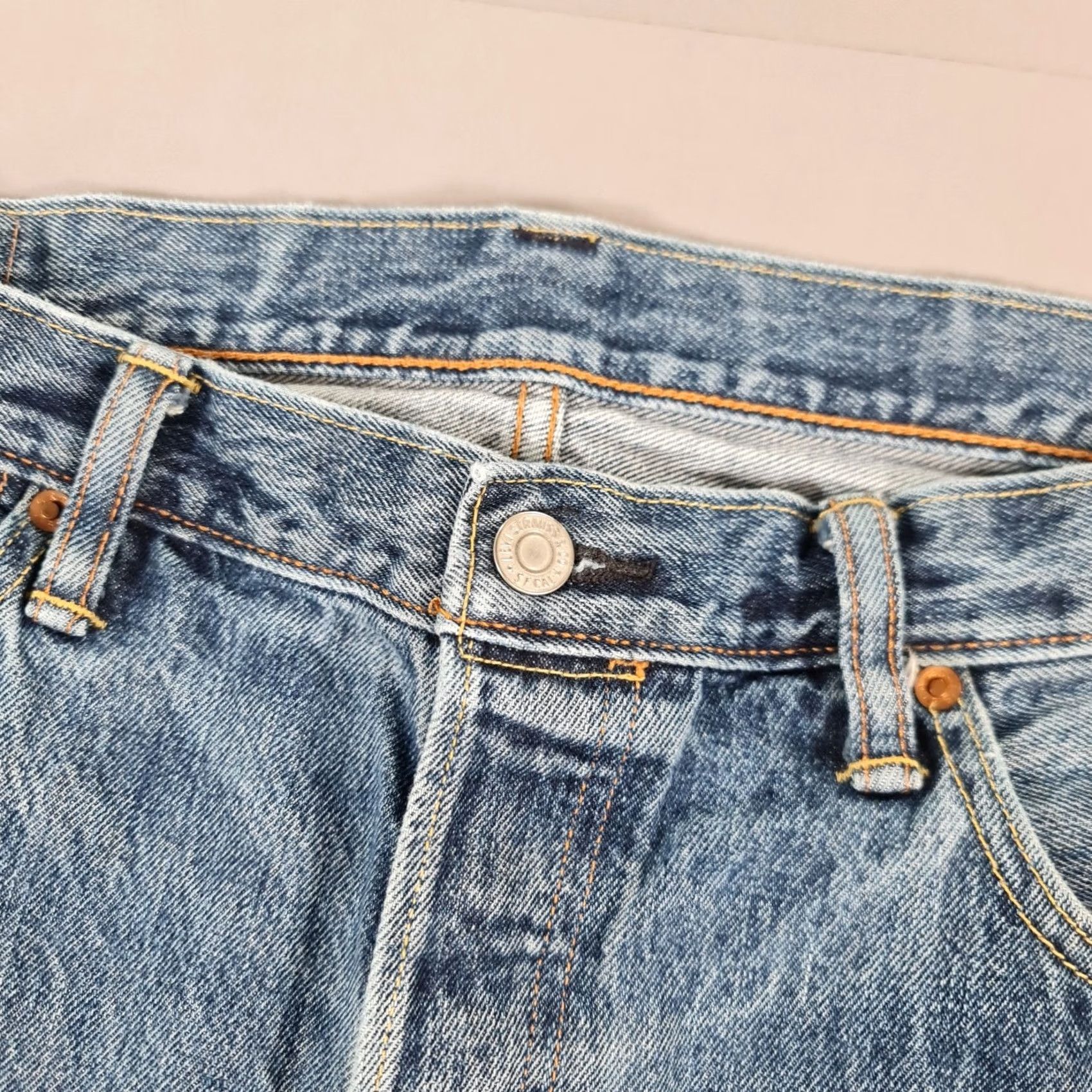 Levi's Levi's 501 Jeans Mens Blue W36 L30 Regular Straight Denim Size US 36 / EU 52 - 3 Thumbnail