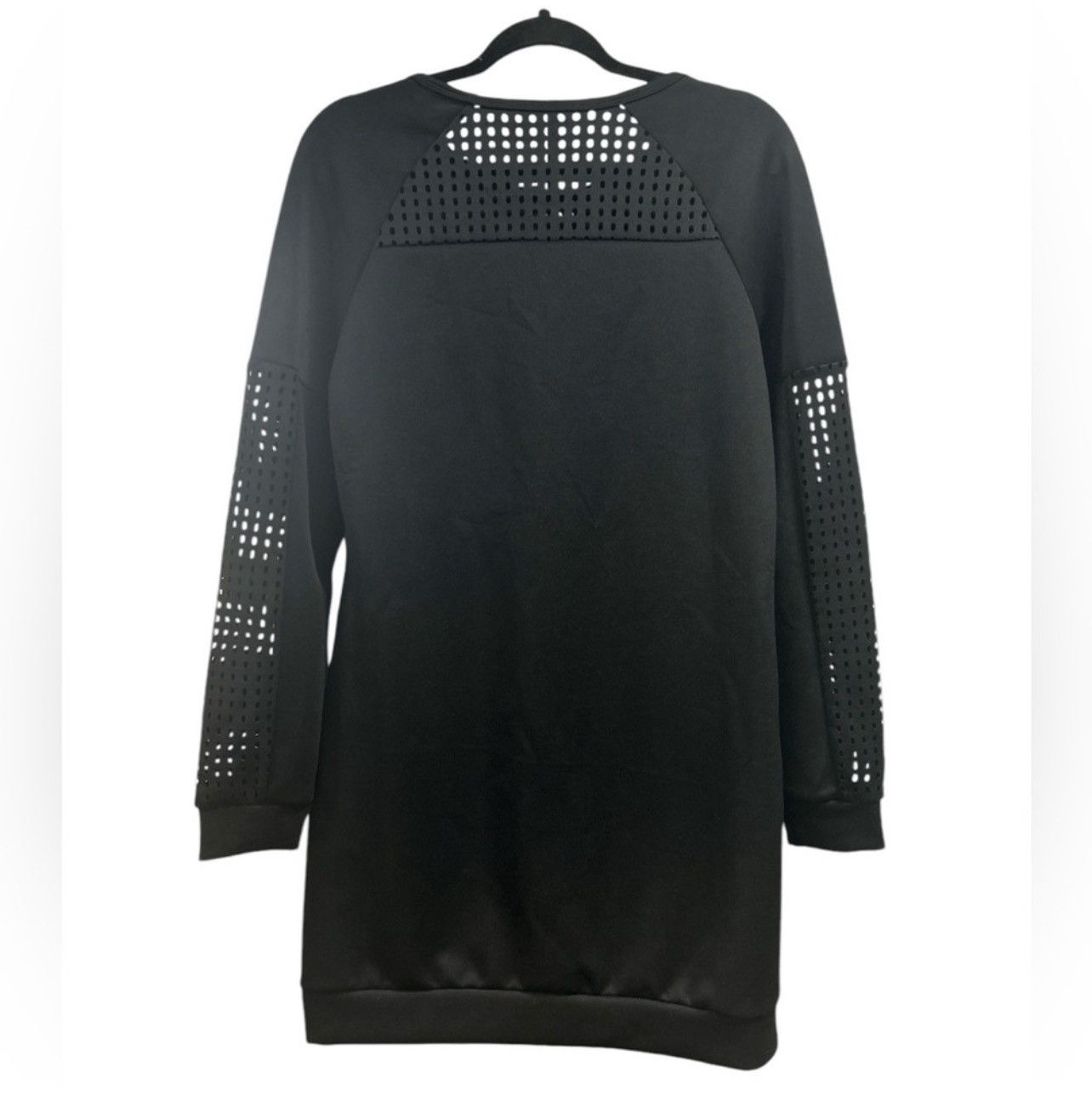 Fabletics Fabletics Tilly Neoprene Black Sweatshirt Mini Dress‎ - L Size L / US 10 / IT 46 - 4 Thumbnail