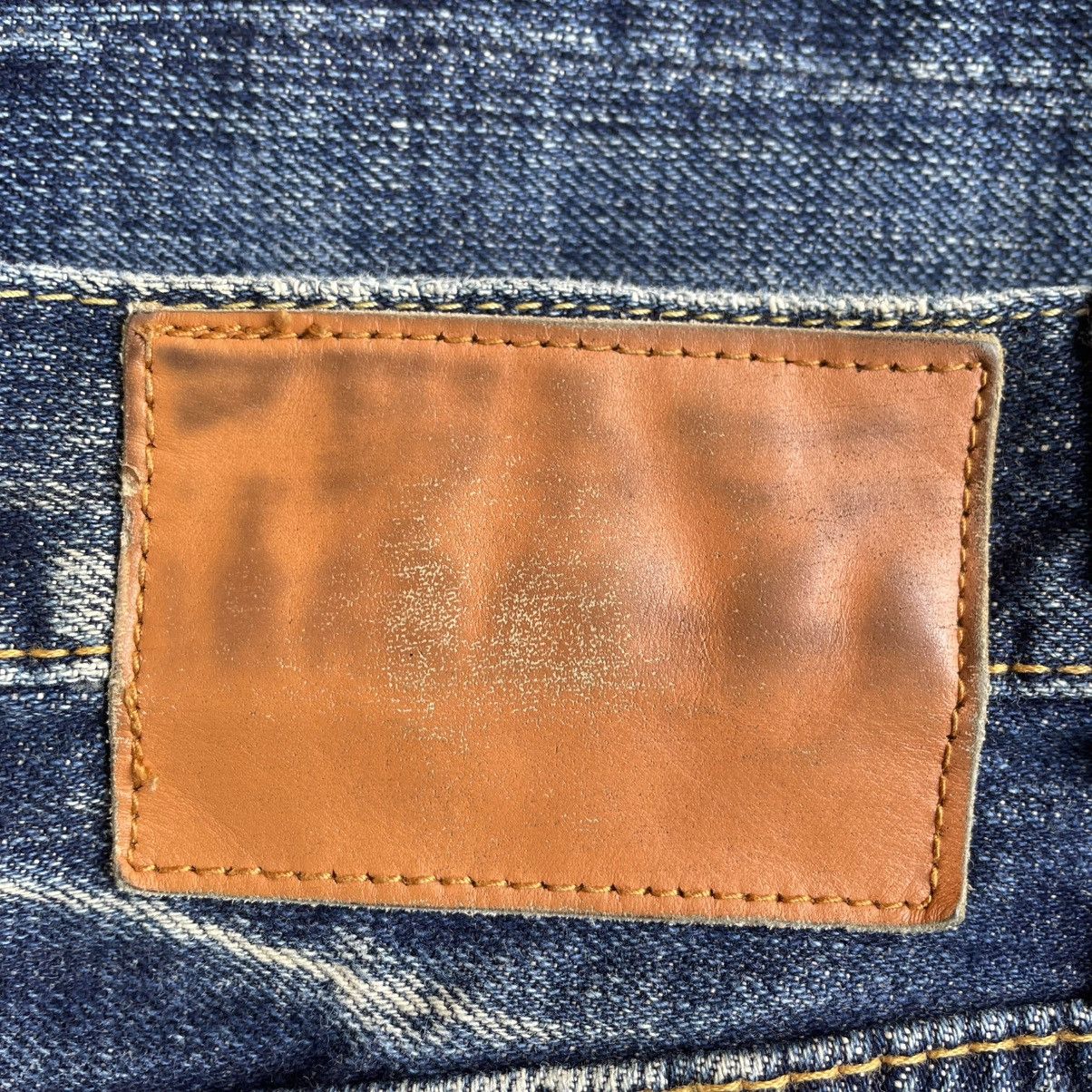 Japanese Brand 🔥🇯🇵Le-Model Stoned Washed Ripped Distress Selvedge Denim Jean Size US 31 - 12 Thumbnail