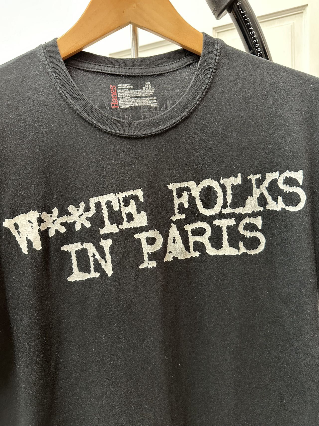 Mark McNairy White Folks in Paris T shirt size Medium Black Size US M / EU 48-50 / 2 - 2 Thumbnail