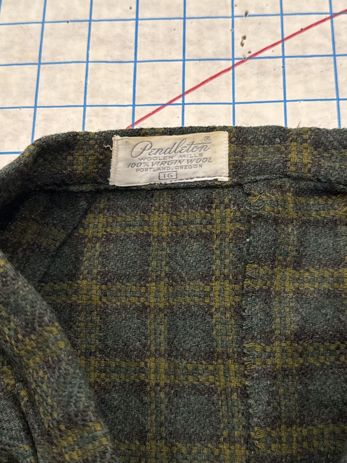 Pendleton Vintage Pendleton Wool Plaid Skirt Size 16 Made in USA Green Size 38" / US 16 / IT 52 - 5 Thumbnail