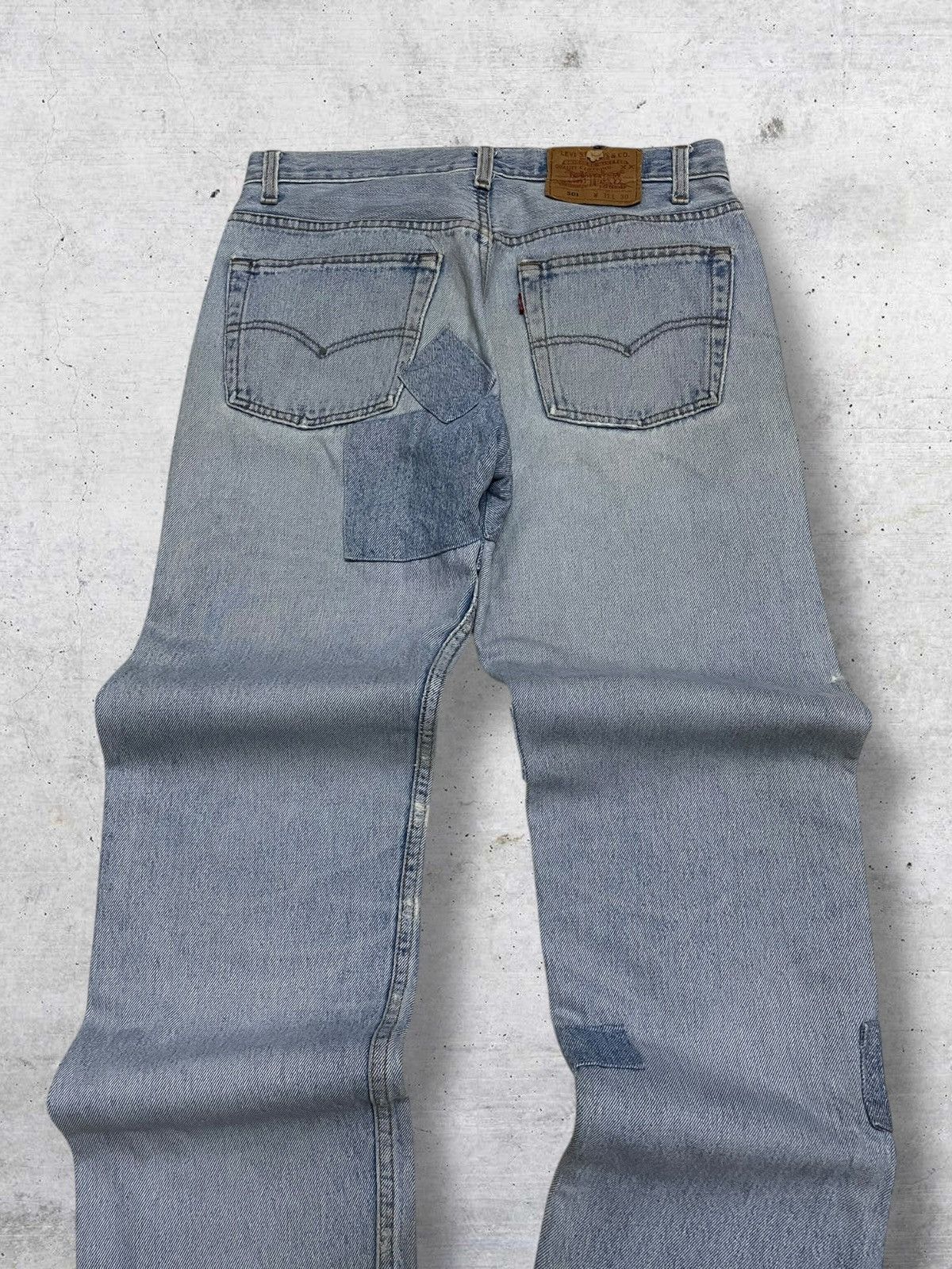 Levi's Vintage Clothing VINTAGE 501 LEVIS USA DESIGNER 90S OG PATCHWORK GRUNGE DENIM Size US 30 / EU 46 - 12 Thumbnail