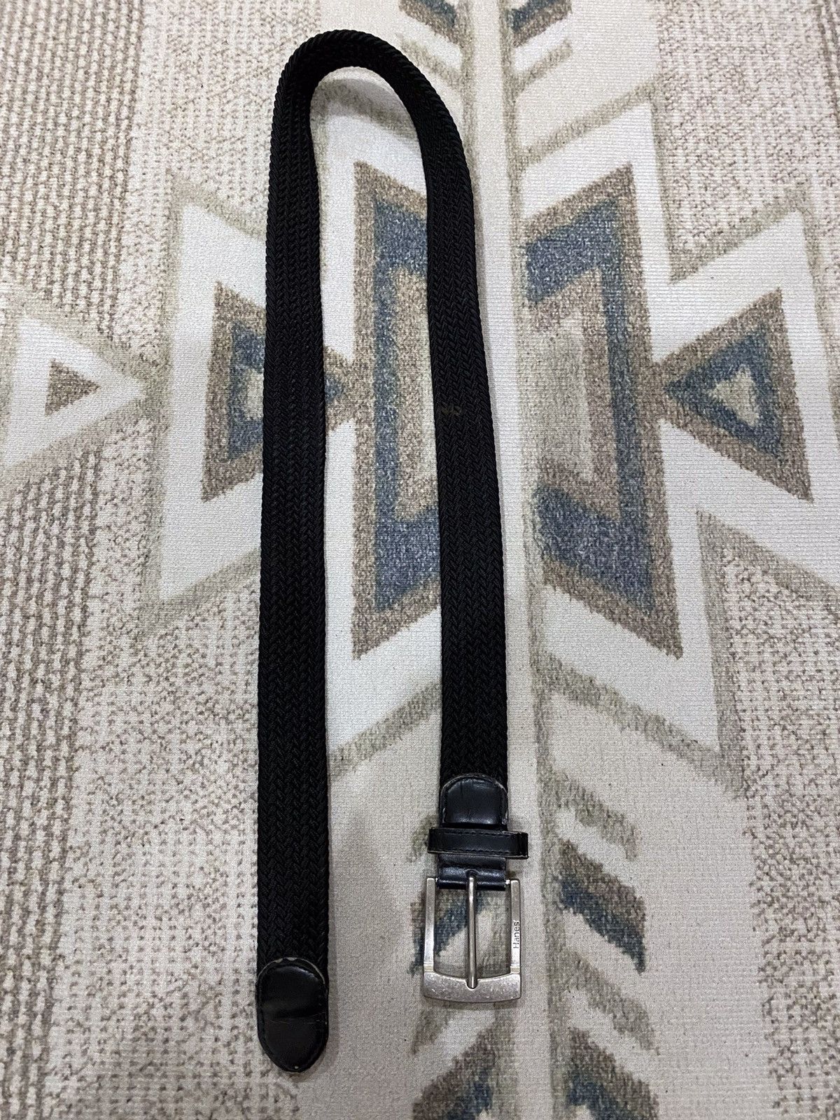 Hanes Hanes Black Canvas Buckle Belt Size ONE SIZE - 4 Thumbnail