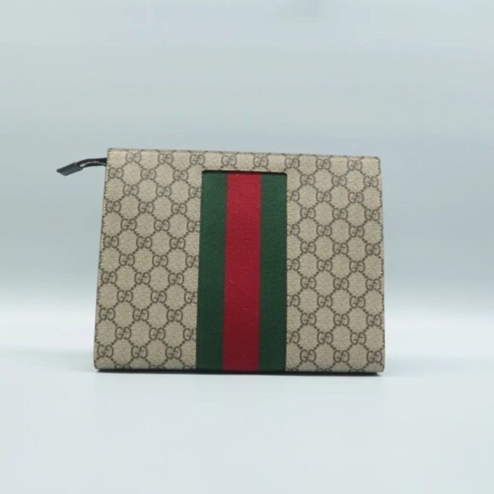 Gucci Authentic GUCCI Brown GG Canvas Clutch Bag Lux-350-092225 Size ONE SIZE - 2 Thumbnail