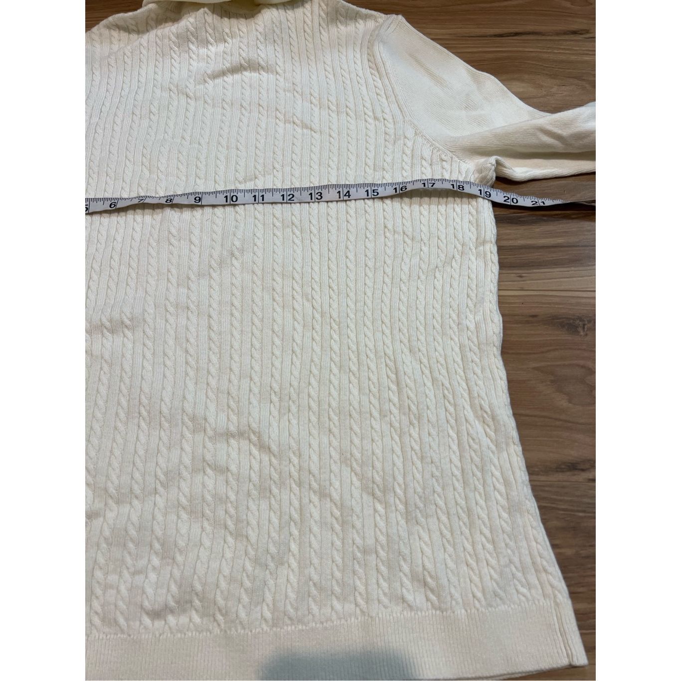 Robert Talbott Talbots NWT Women’s Long Sleeve Turtleneck Sweater off white sz XL Size XL / US 12-14 / IT 48-50 - 5 Thumbnail