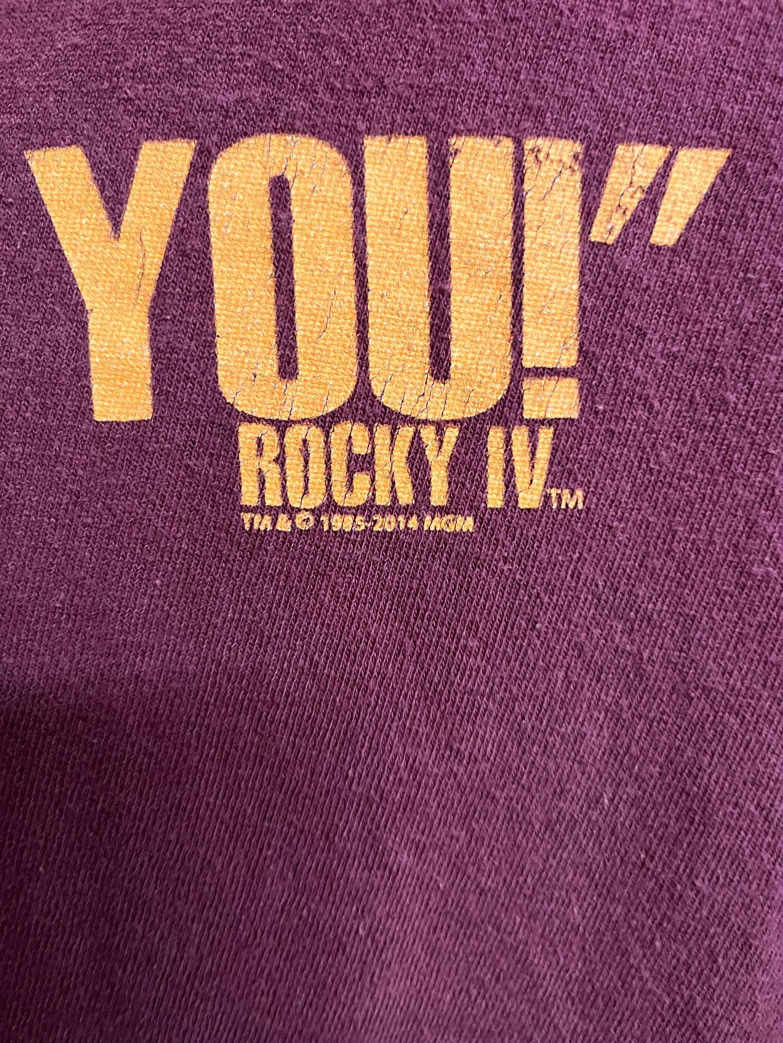 Designer VTG Rocky IV Movie T-shirt Dolph Lundgren I Must Break You Size US XL / EU 56 / 4 - 3 Thumbnail