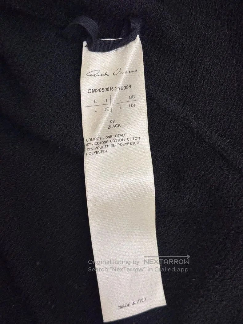 Rick Owens Rick Owens Black Zip Up Hoodie Jacket. Size US L / EU 52-54 / 3 - 5 Thumbnail