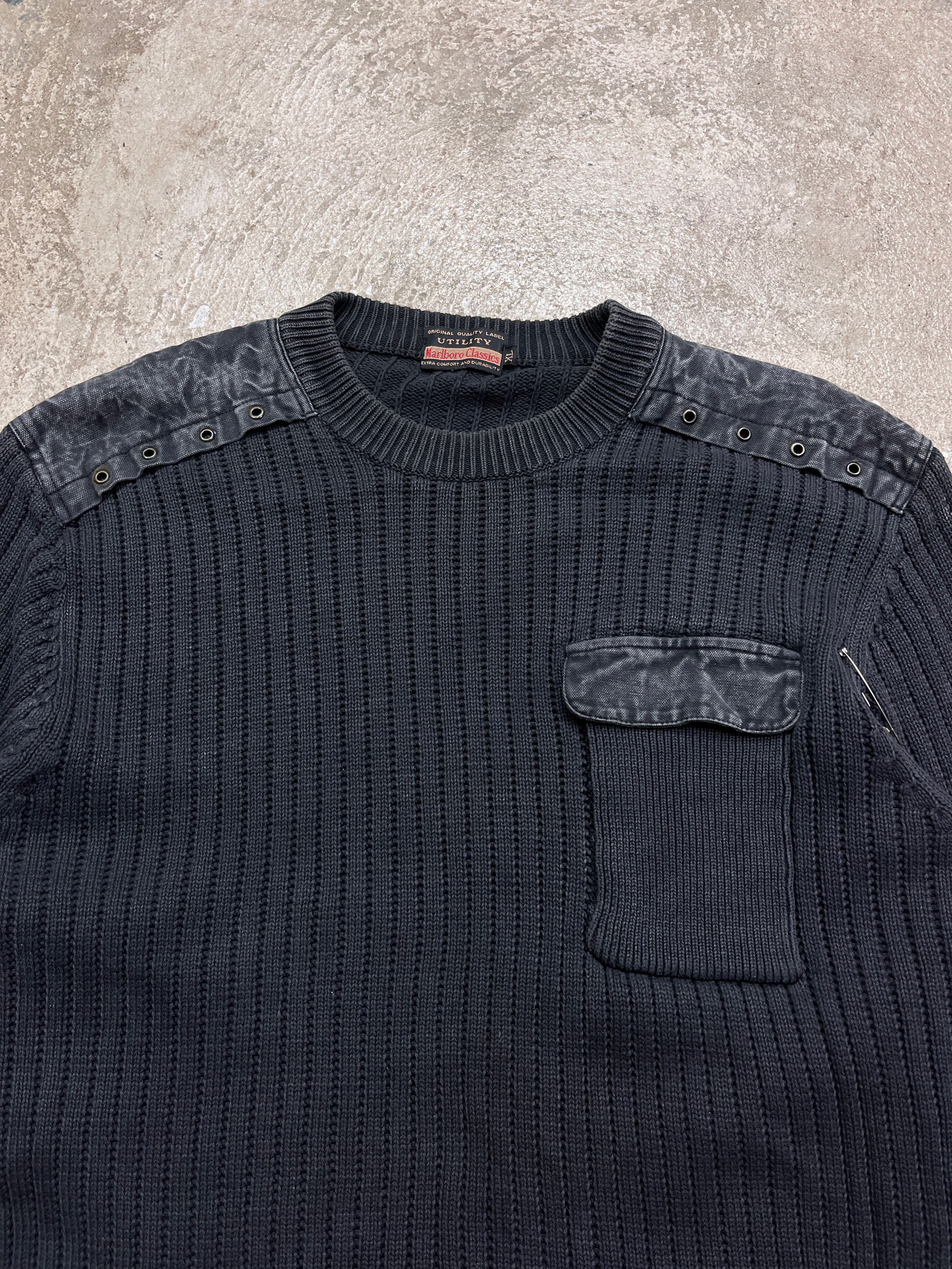 Marlboro 1980s MARLBORO PROJECT POCKET FOR CIGARETTES KNIT - № 1291 Size US XL / EU 56 / 4 - 2 Thumbnail