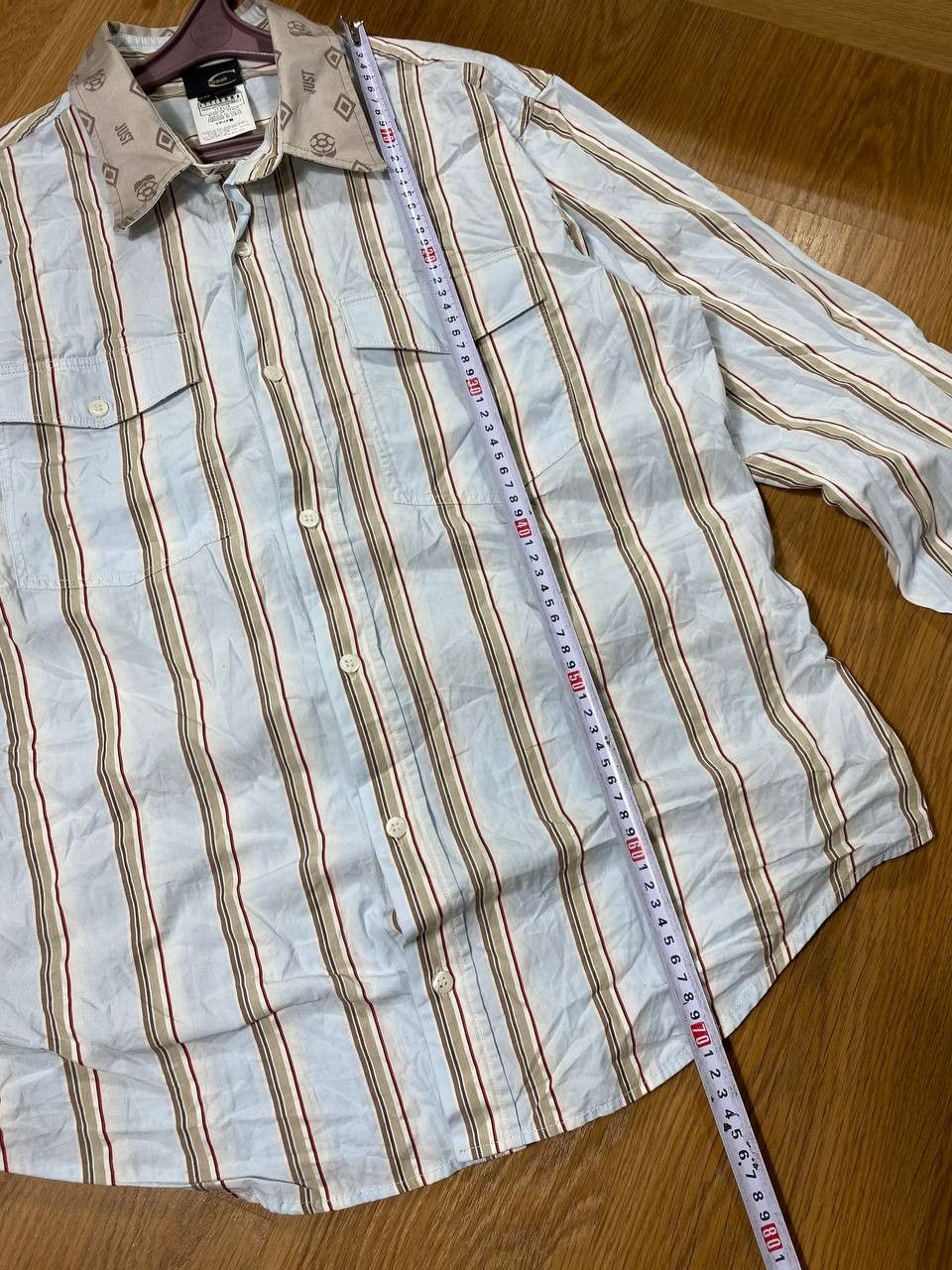 Just Cavalli Just Cavalli Stripe Vintage pocket striped shirt vintage Size US XXL / EU 58 / 5 - 18 Thumbnail