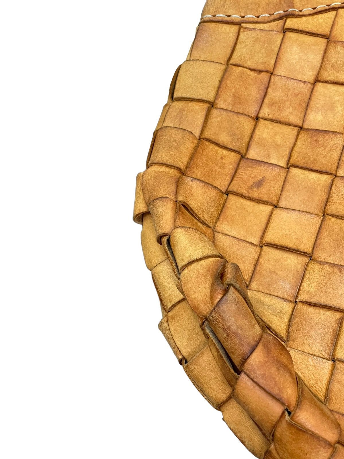 Japanese Brand Full Leather Vtg Robita Japan Intrecciato Weave Tote Bag 1🟩 Size ONE SIZE - 15 Thumbnail