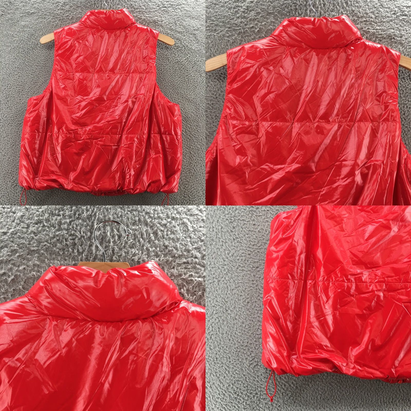 Vintage A New Day Puffer Vest Mens 2XL Red Sleeveless Fuzzy Lined Zip Button New Size US XXL / EU 58 / 5 - 9 Thumbnail