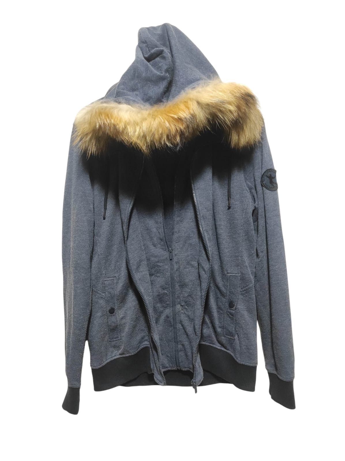 Tate Double layer Zipper Fur Hoodie ifsixwasnine lgb style