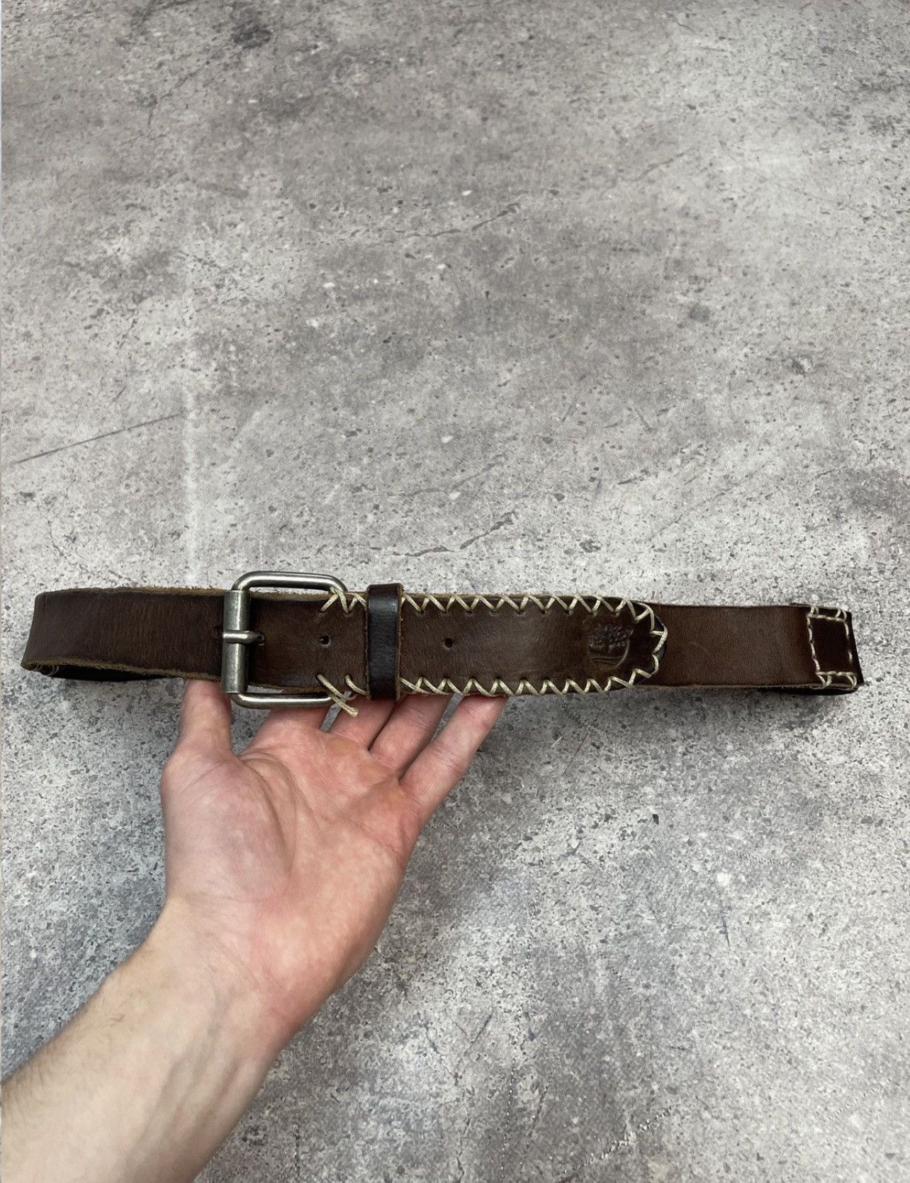 Hysteric Glamour Vintage Leather Belt Y 2K Rhinestones Punk Metal Avant Garde Size 34 - 6 Thumbnail