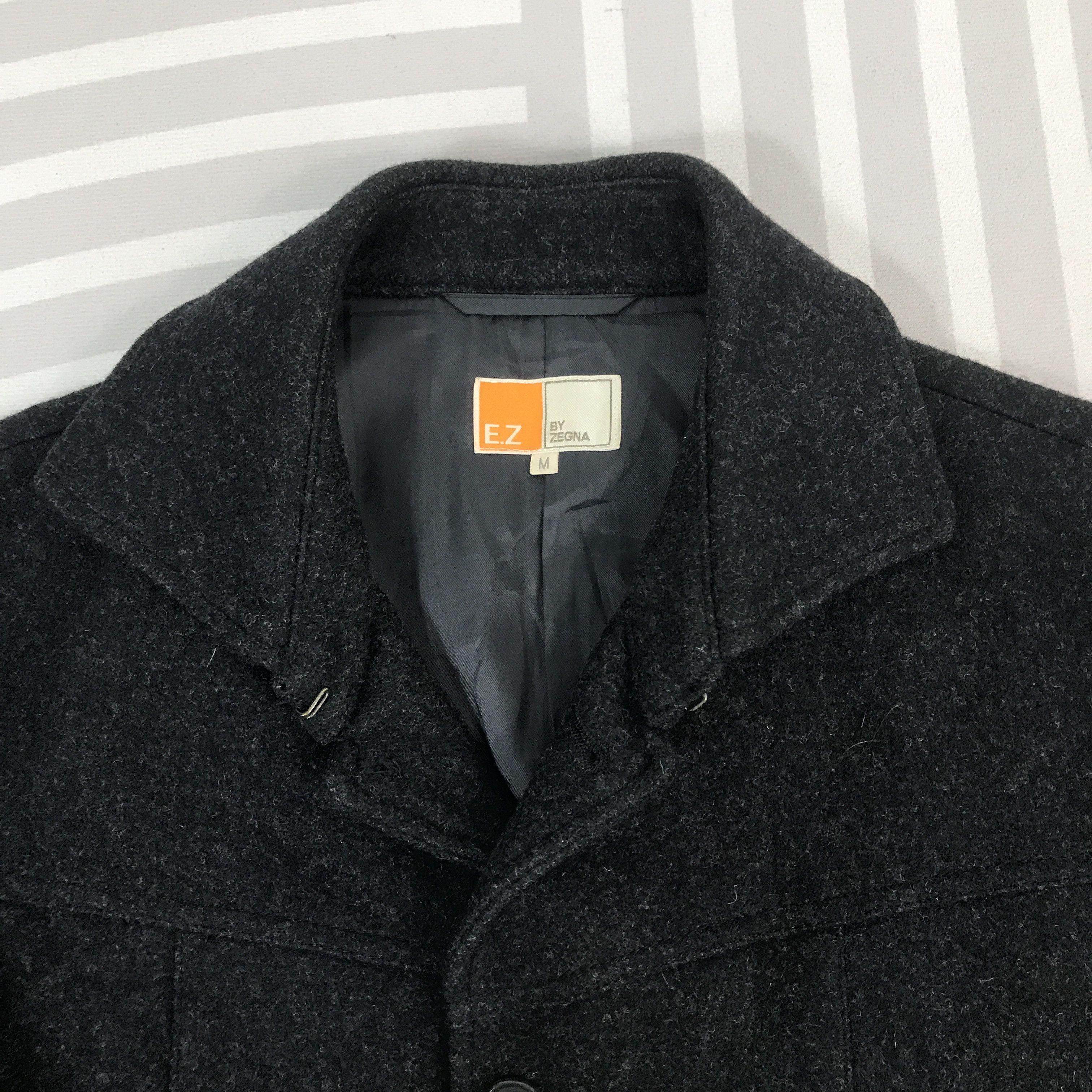 Z Zegna Vintage E.Z By Zgna Wool Button Jacket Size US M / EU 48-50 / 2 - 8 Thumbnail