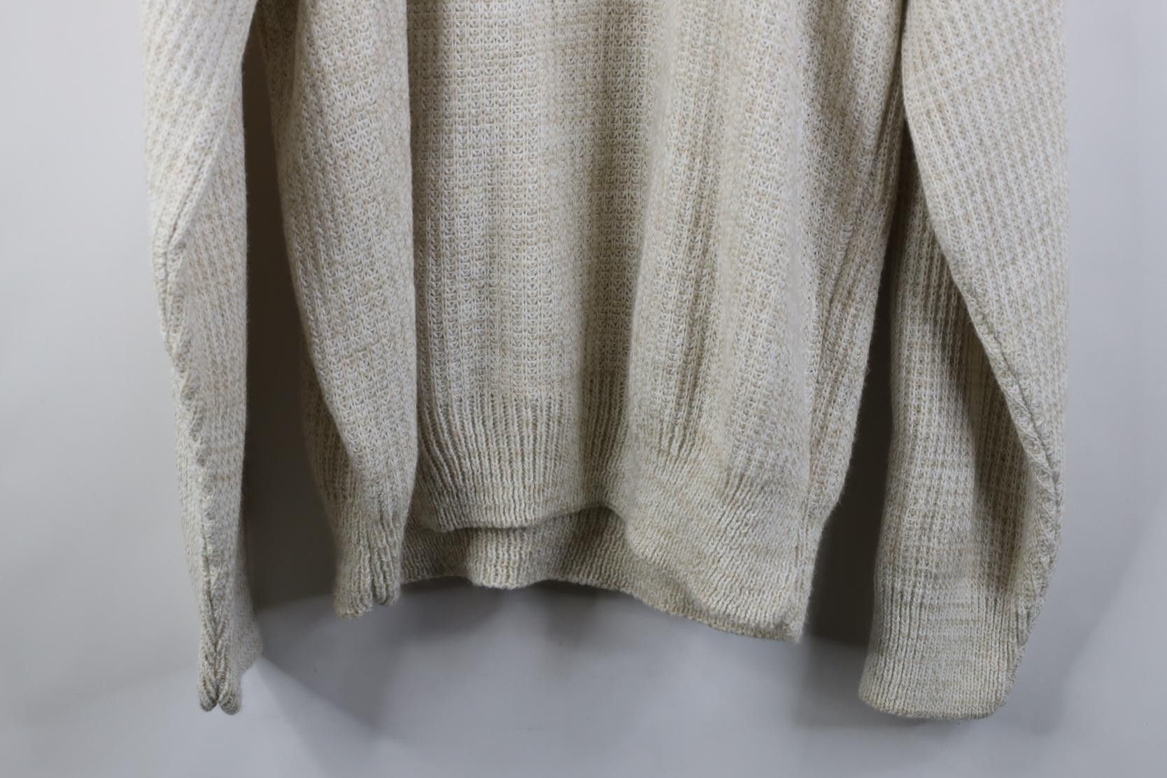 Vintage Vintage 90s Streetwear Blank Thermal Ribbed Knit Sweater USA Size US L / EU 52-54 / 3 - 8 Thumbnail