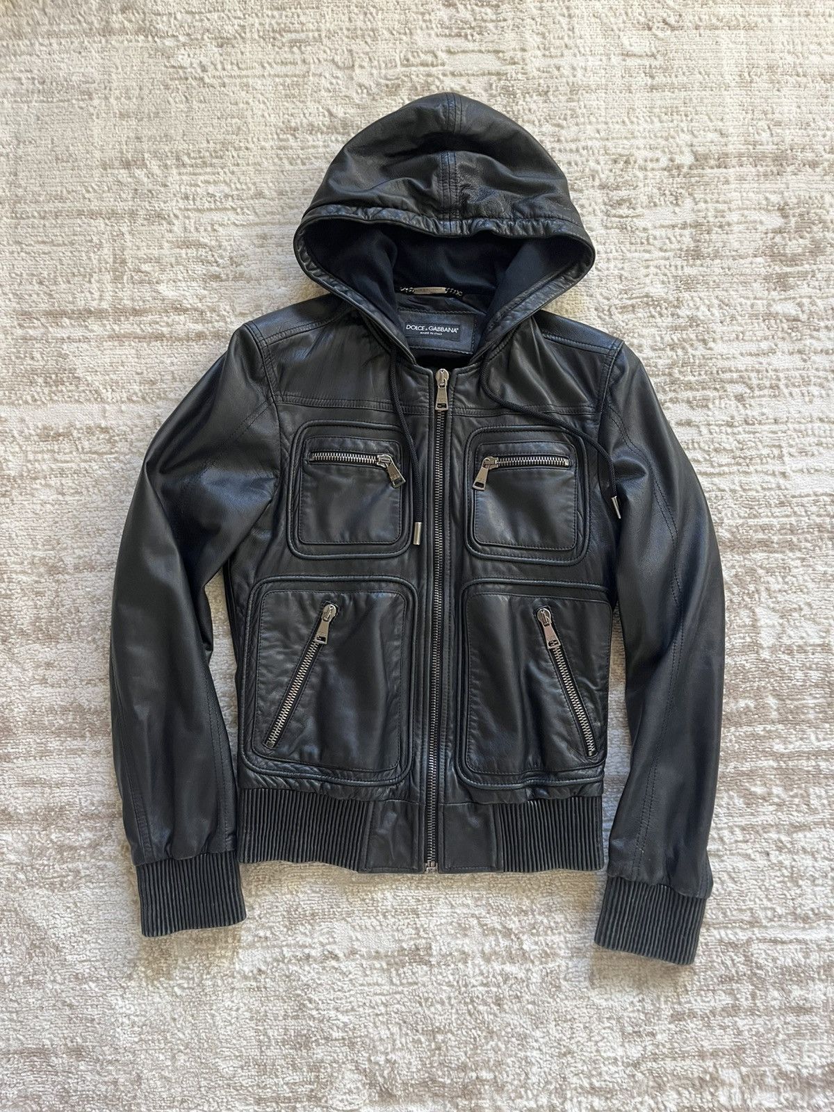 Dolce & Gabbana Dolce & Gabbana Leather Jacket Size US S / EU 44-46 / 1 - 2 Thumbnail