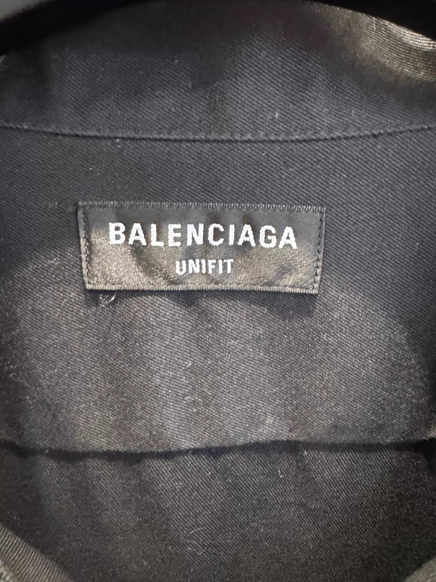 Balenciaga Balenciaga Black Logo Oversize Short Sleeve Shirt3 Size US L / EU 52-54 / 3 - 2 Thumbnail