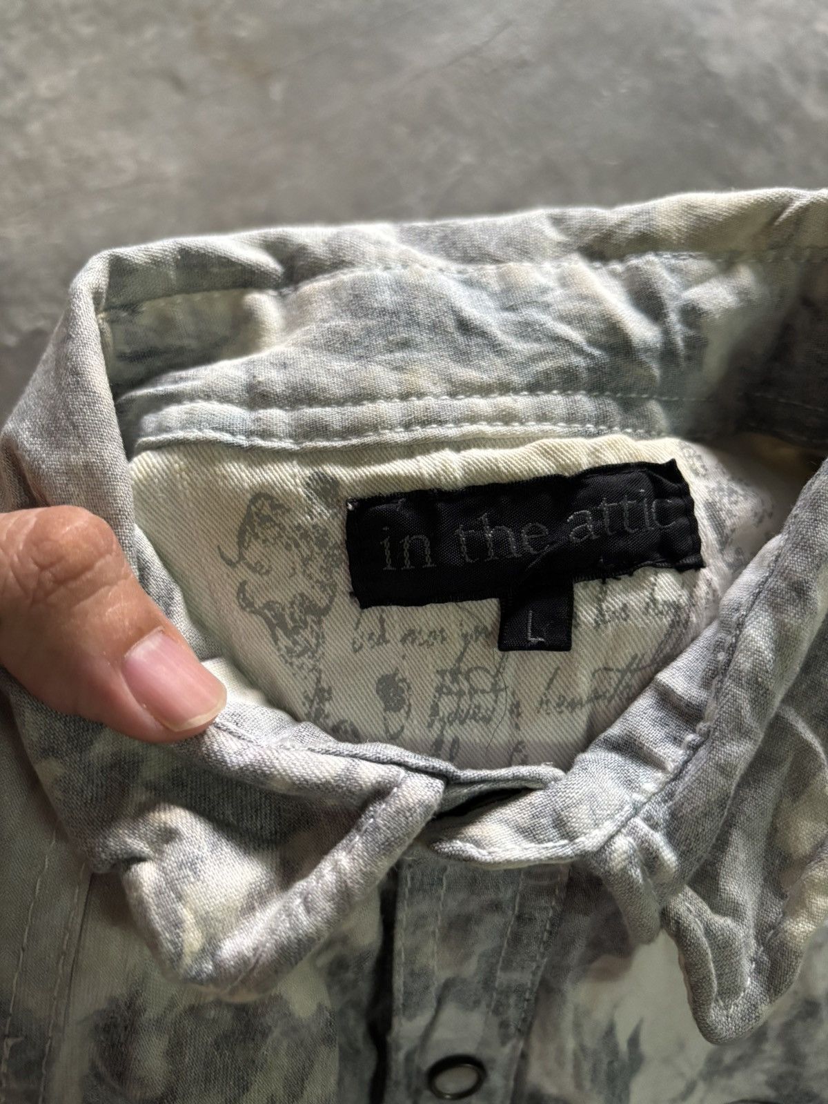 20471120 × If Six Was Nine × In The Attic sick in the attic floral motive overprint button up shirt Size US L / EU 52-54 / 3 - 3 Thumbnail