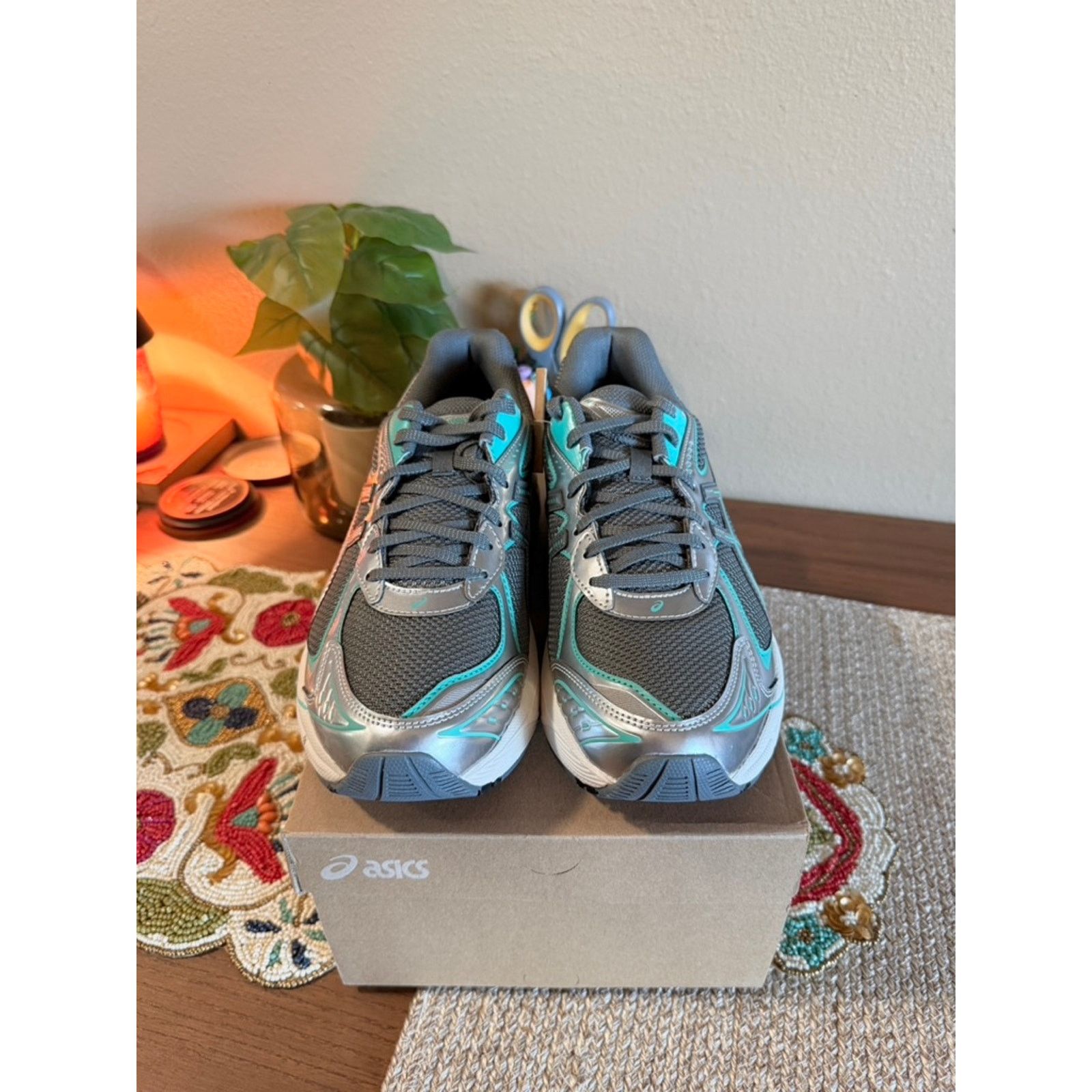 Asics ASICS GT-2160 Steel Grey Waterfall Teal Pure Silver Gel Size US 10 / EU 43 - 3 Thumbnail