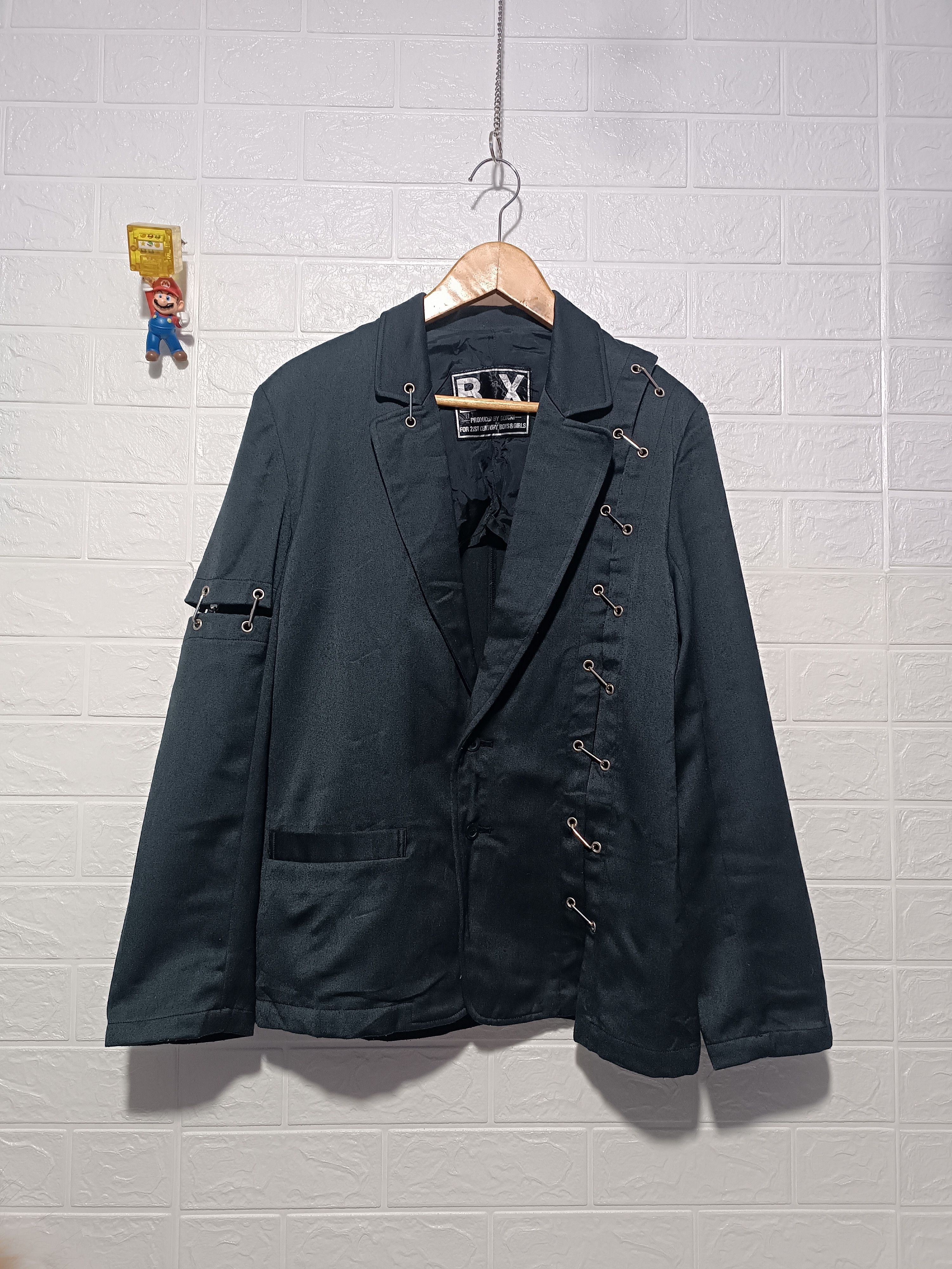 Seditionaries Black Bondage Blazer Mad Punk Suit Jacket Size US L / EU 52-54 / 3 - 1 Thumbnail