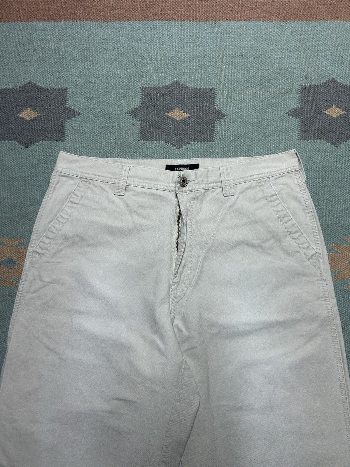 Vintage Vtg y2k express carpenter pants Stratton baggy skater 33x31 Size US 33 - 8 Thumbnail