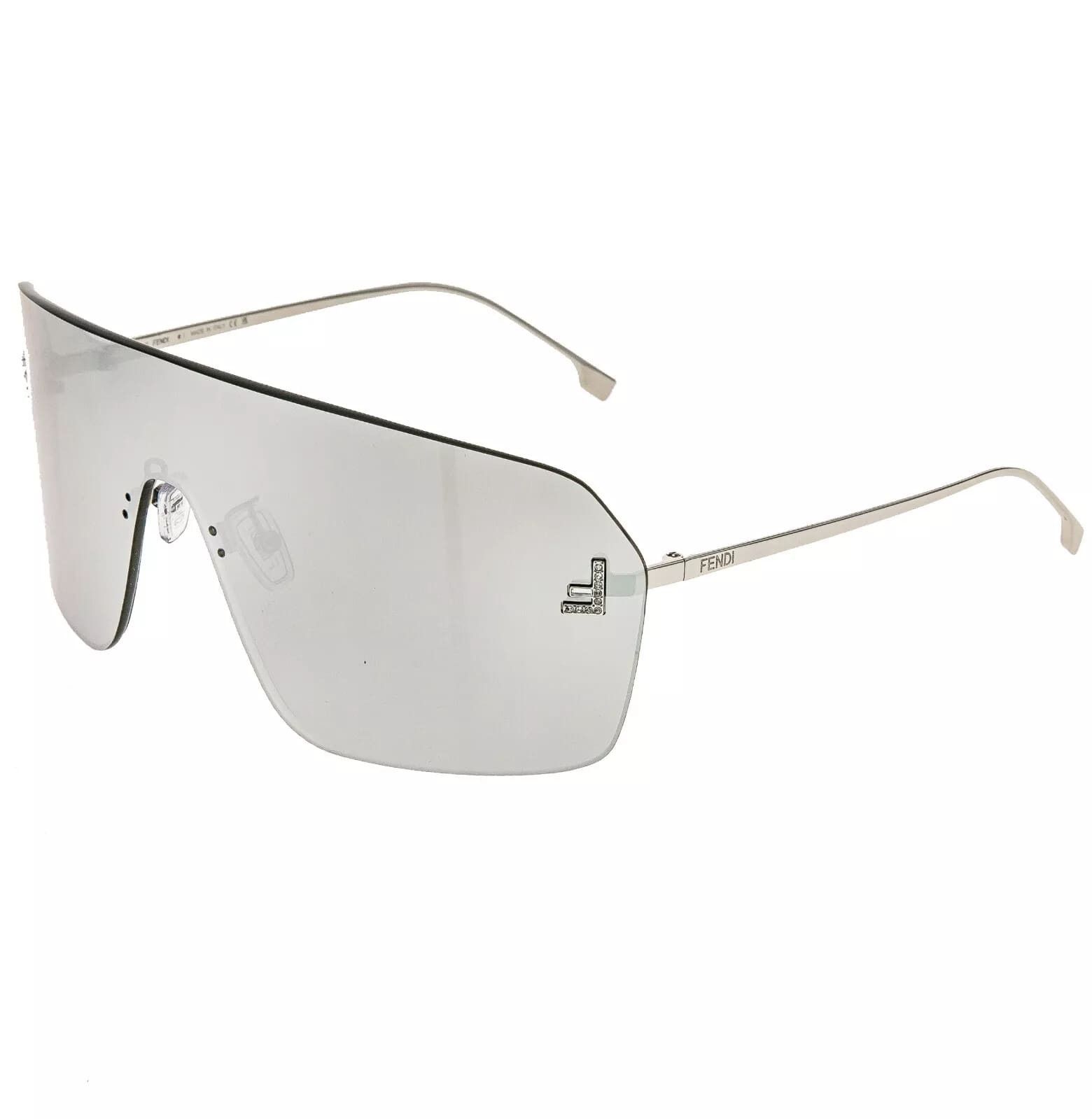 Fendi FENDI FIRST 4121 Silver Mirrored Fashion Sunglasses FE4121US Size ONE SIZE - 2 Thumbnail