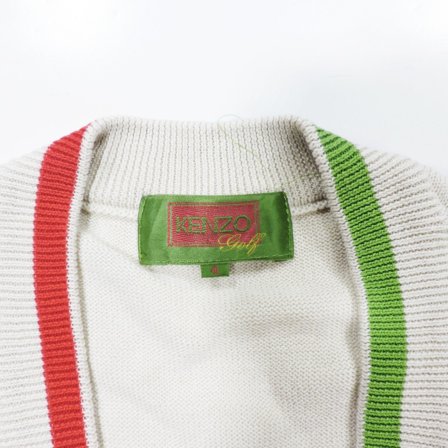 Kenzo KENZO GOLF GEOMETRY MULTICOLOUR KNIT VEST Size US XL / EU 56 / 4 - 3 Thumbnail