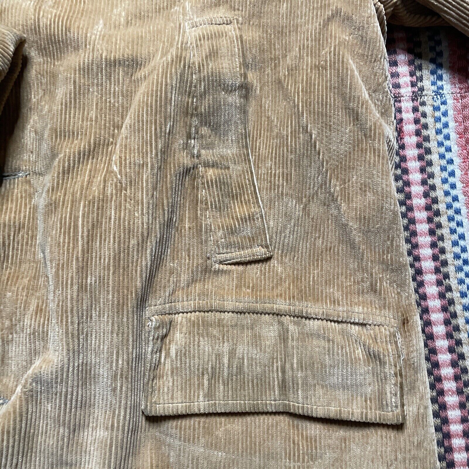 Vintage 70s Oakbrook Sportswear Corduroy Fur Lined Trench Style Coat Size XL / US 12-14 / IT 48-50 - 5 Thumbnail
