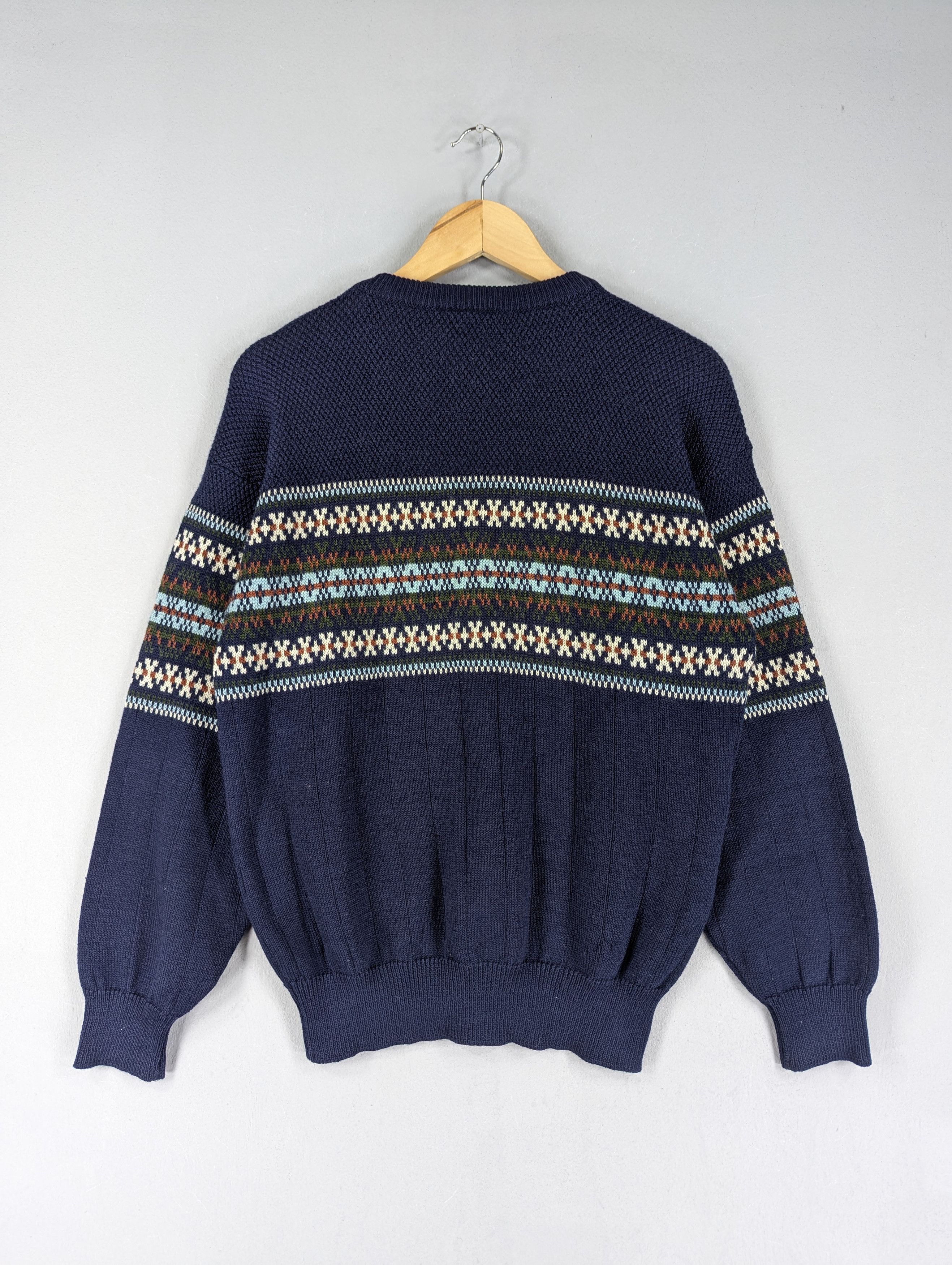 Lacoste Vintage Lacoste Patterned Knitted Jumper Crewneck Size US M / EU 48-50 / 2 - 15 Thumbnail