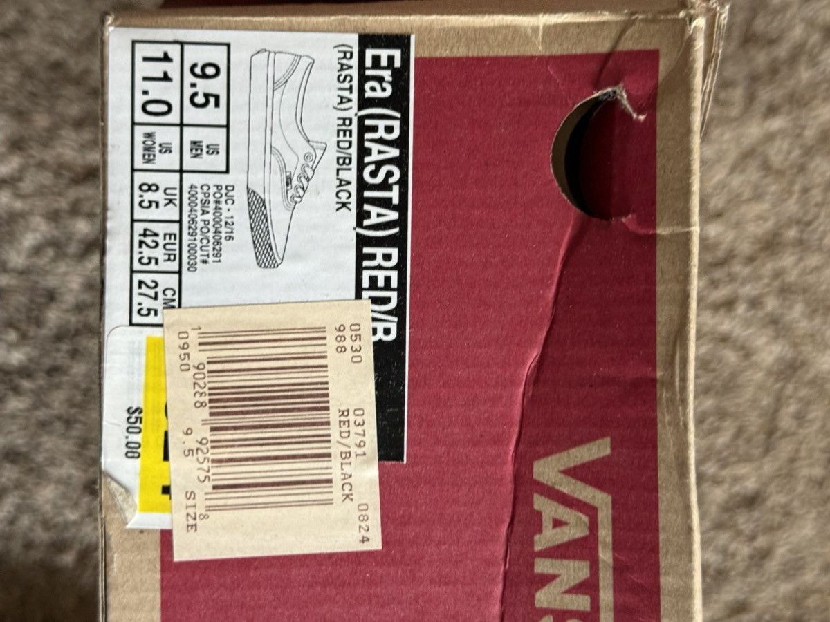 Vans Vans Era Authentic “Rasta” sneakers Size US 9.5 / EU 42-43 - 7 Thumbnail