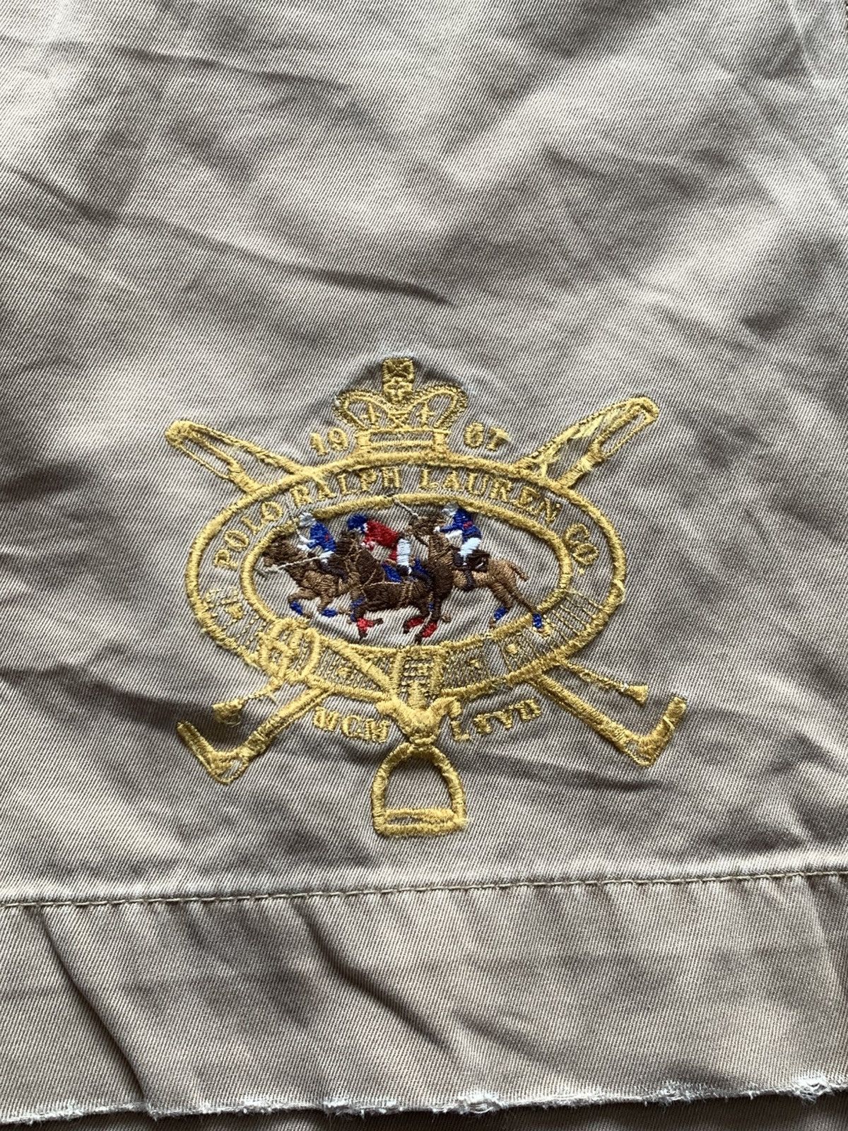 Polo Ralph Lauren 🔥VINTAGE 90s POLO RALPH LAUREN BIG PONY #5 CHINO SHORTS Size US 36 / EU 52 - 5 Thumbnail