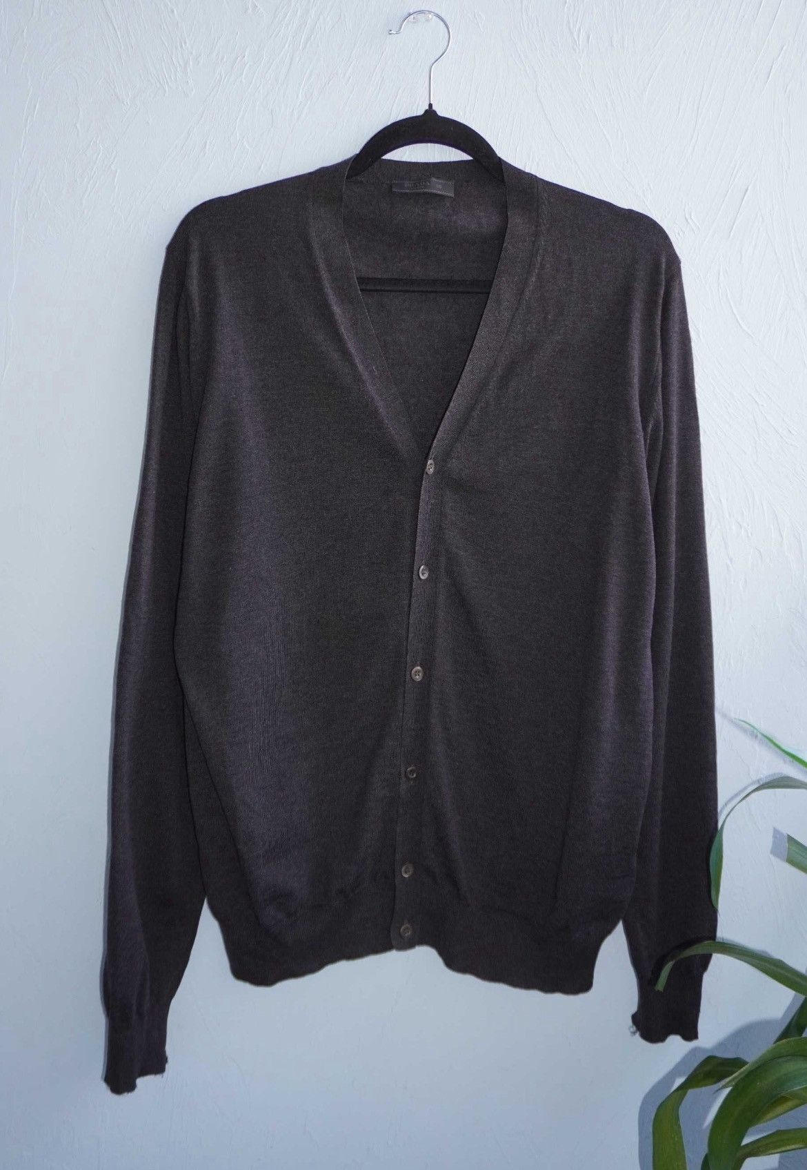 Prada PRADA SS2021 Gray Wool Cardigan Raf Simons Sweater Black tag Size US M / EU 48-50 / 2 - 2 Thumbnail
