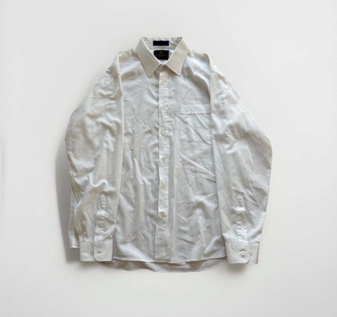Givenchy Givenchy Monsieur Logo Embroidered Pocket White Dress Shirt Size US L / EU 52-54 / 3 - 1 Thumbnail