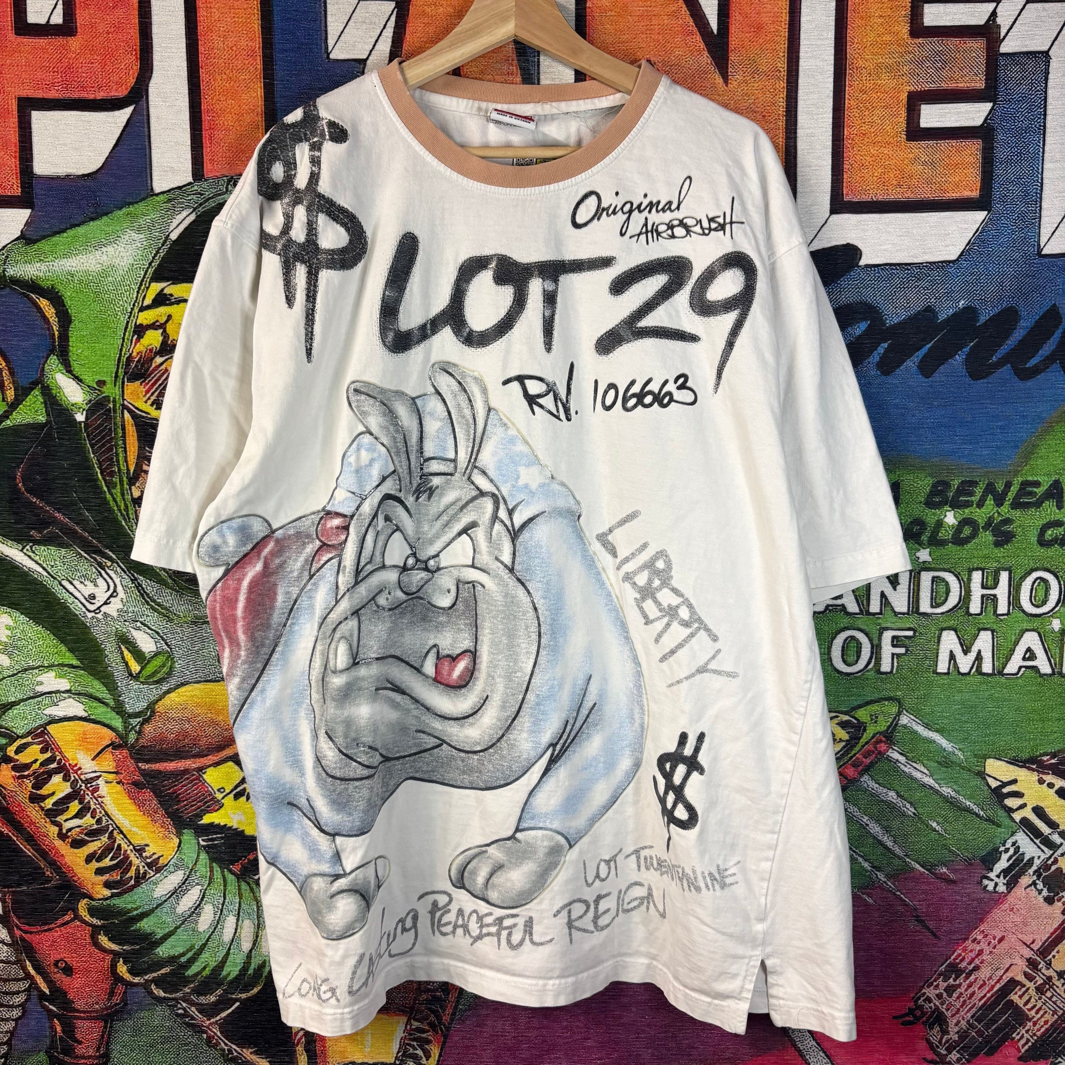Warner Bros Y2K LOT29 Bulldog Ringer Tee Size 3XL Size US XXL / EU 58 / 5 - 1 Thumbnail