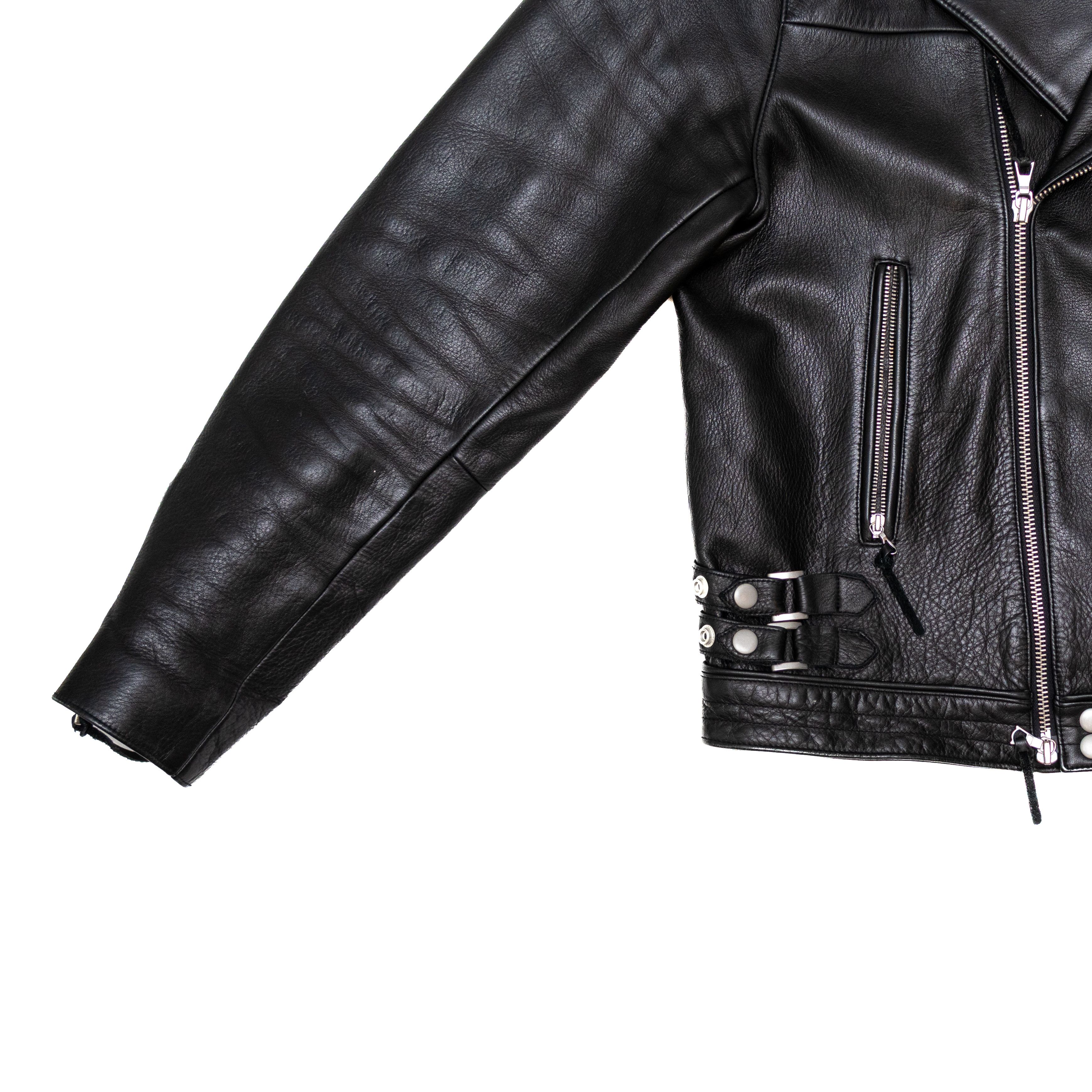 Gap × John Elliott Rare GAP x John Elliott GQ Black Leather Moto Biker Jacket Size US M / EU 48-50 / 2 - 3 Thumbnail