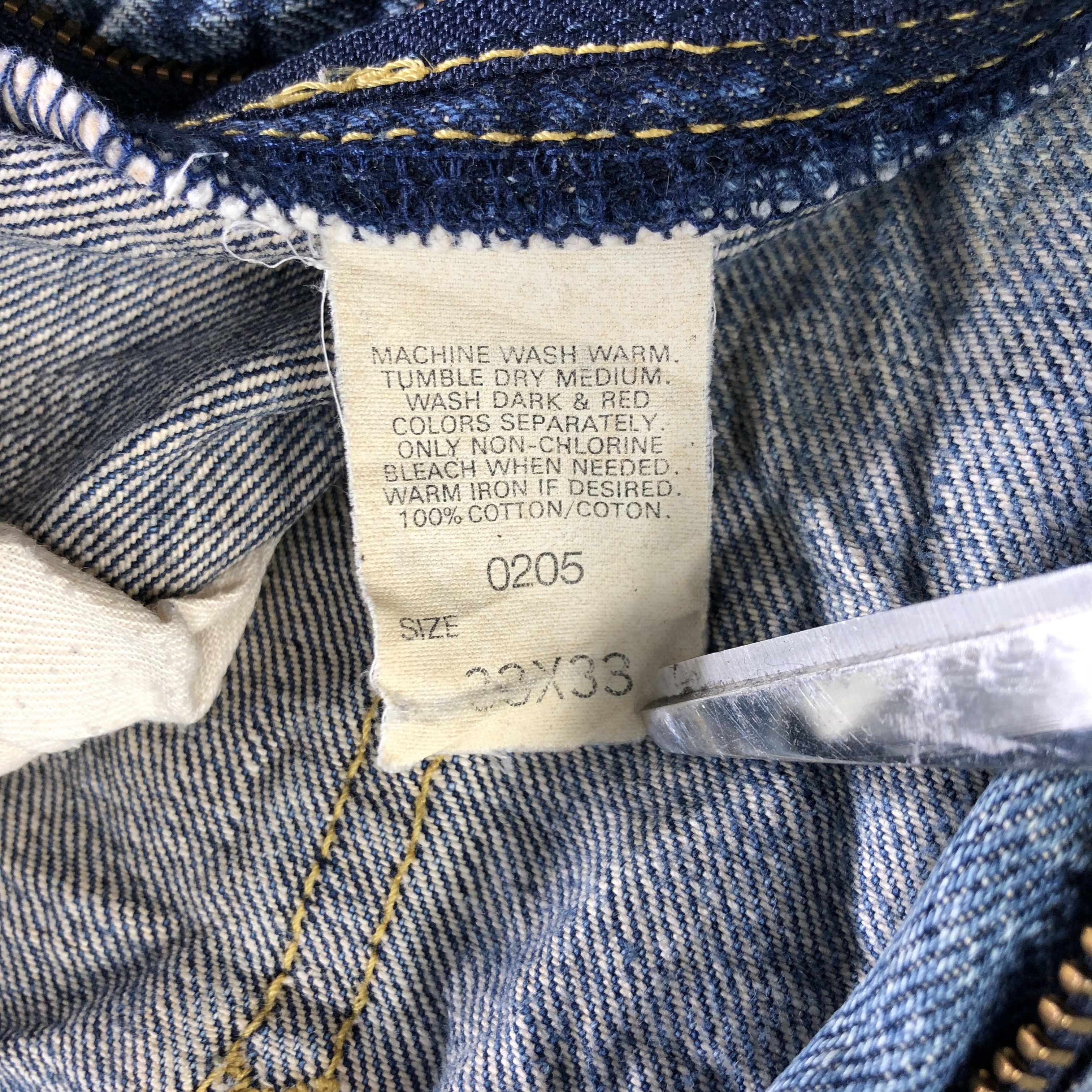Lee Vintage Blue Wash Lee Jeans-J3555 Size US 32 / EU 48 - 11 Thumbnail