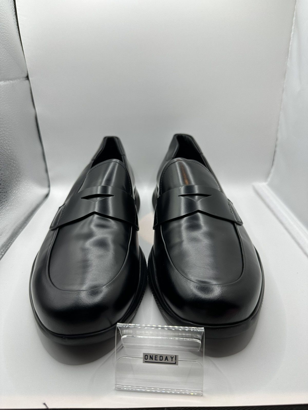 Prada PRADA BRUSHED LEATHER SPORT LOAFERS BLACK Size US 11 / EU 44 - 4 Thumbnail